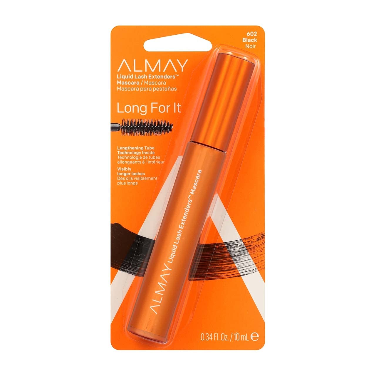 Almay Liquid Lash Extenders Mascara, Black, 0.34 Fluid Ounce