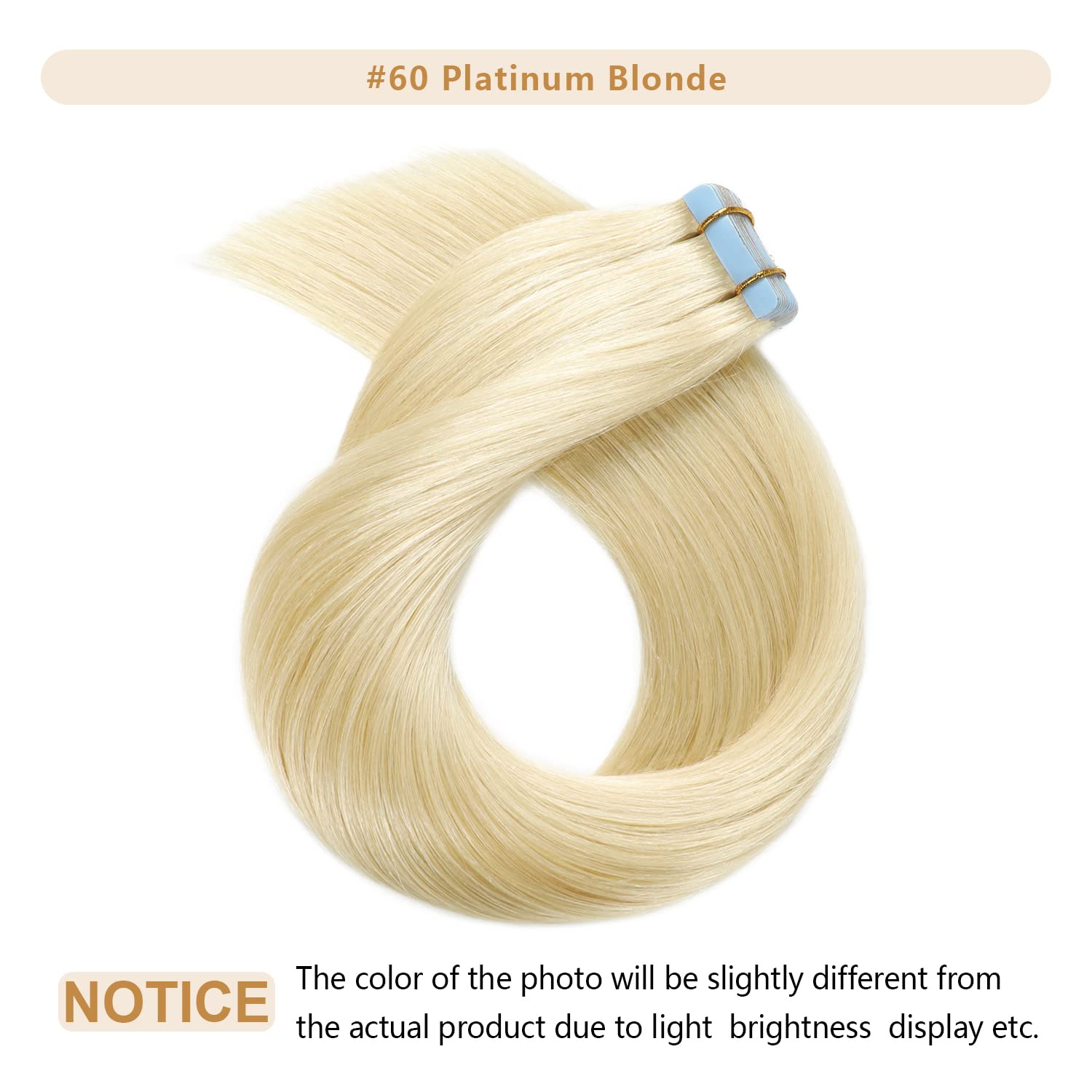 Tape In Hair Extensions Human Hair 60 Platinum Blonde Tape Hair Extensions Real Hair 18 Inch Seamless Skin Weft Hair Extensions