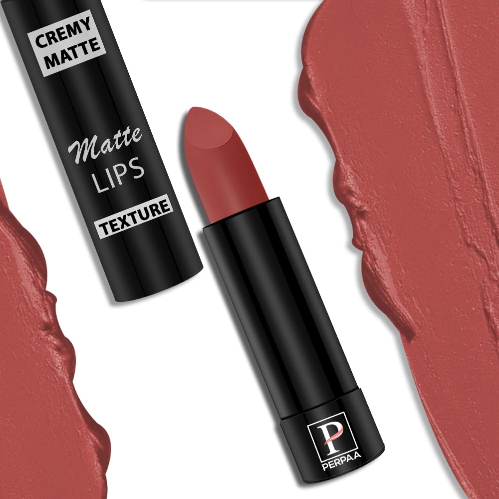 Perpaa Non Transfer Lip Color, Matte Finish 3.5Gm (Rust Orange)
