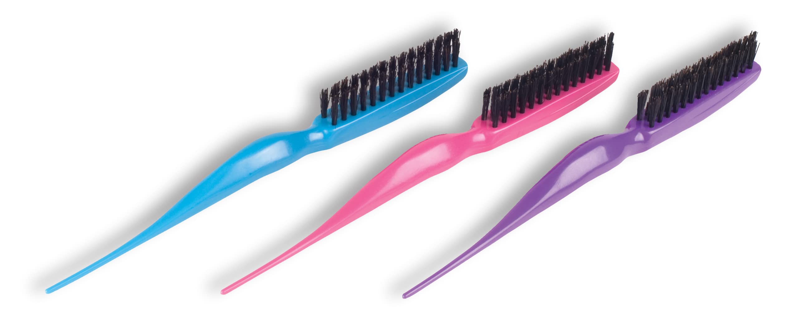 Cricket Amped Up Teasing Hair Brush For Volume, Backcombing, Lifting, Styling, And Sectioning Hair, Purple