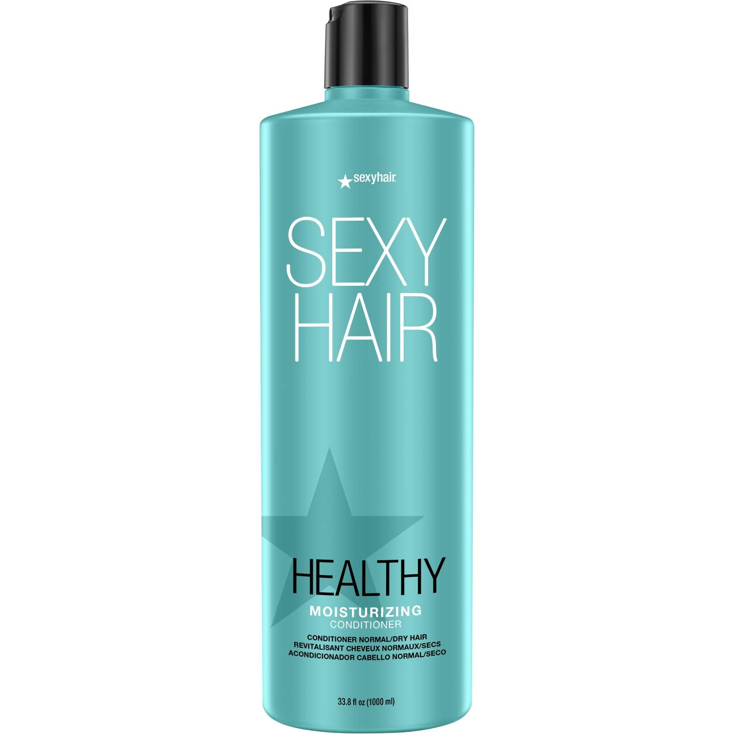 SexyHair Healthy Tri-Wheat Leave-In Conditioner, 33.8 Oz | Up to 90% Better Detangling | Reduces Breakage | Moisture, Smoothness