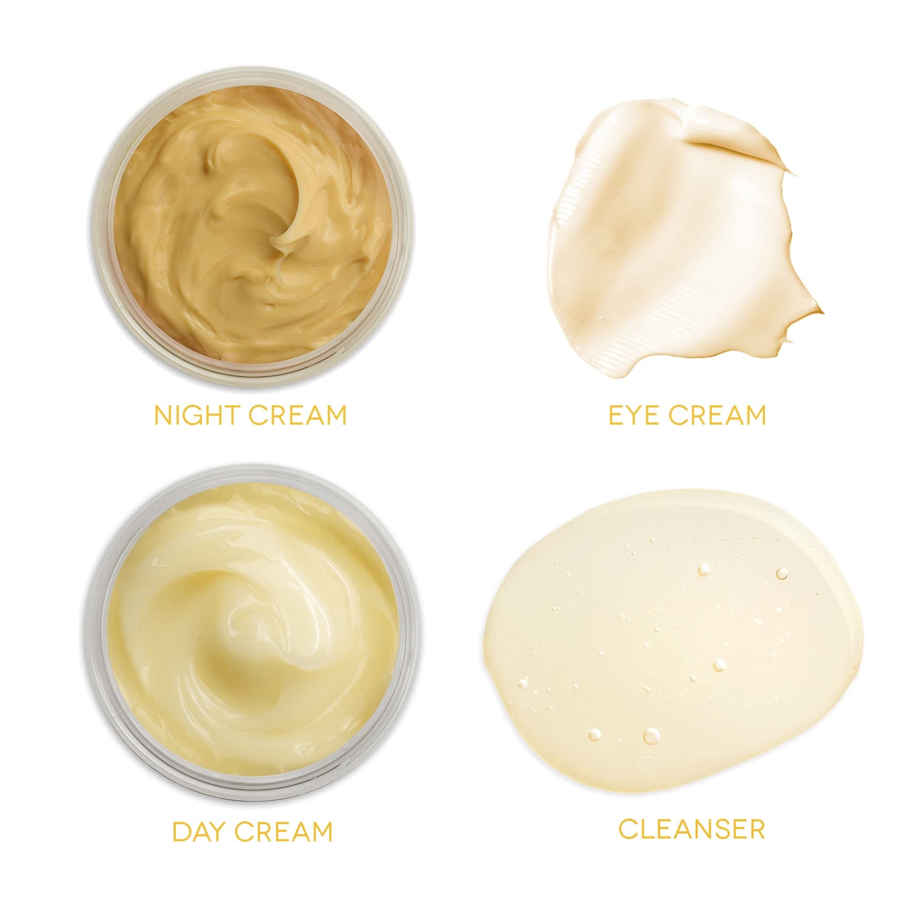 Earth To Skin Facial Care Starter Set: Manuka Honey Cleanser (1.0 Fl Oz), Day Gel Cream (0.5 Fl Oz), Night Cream (0.5 Fl Oz), an