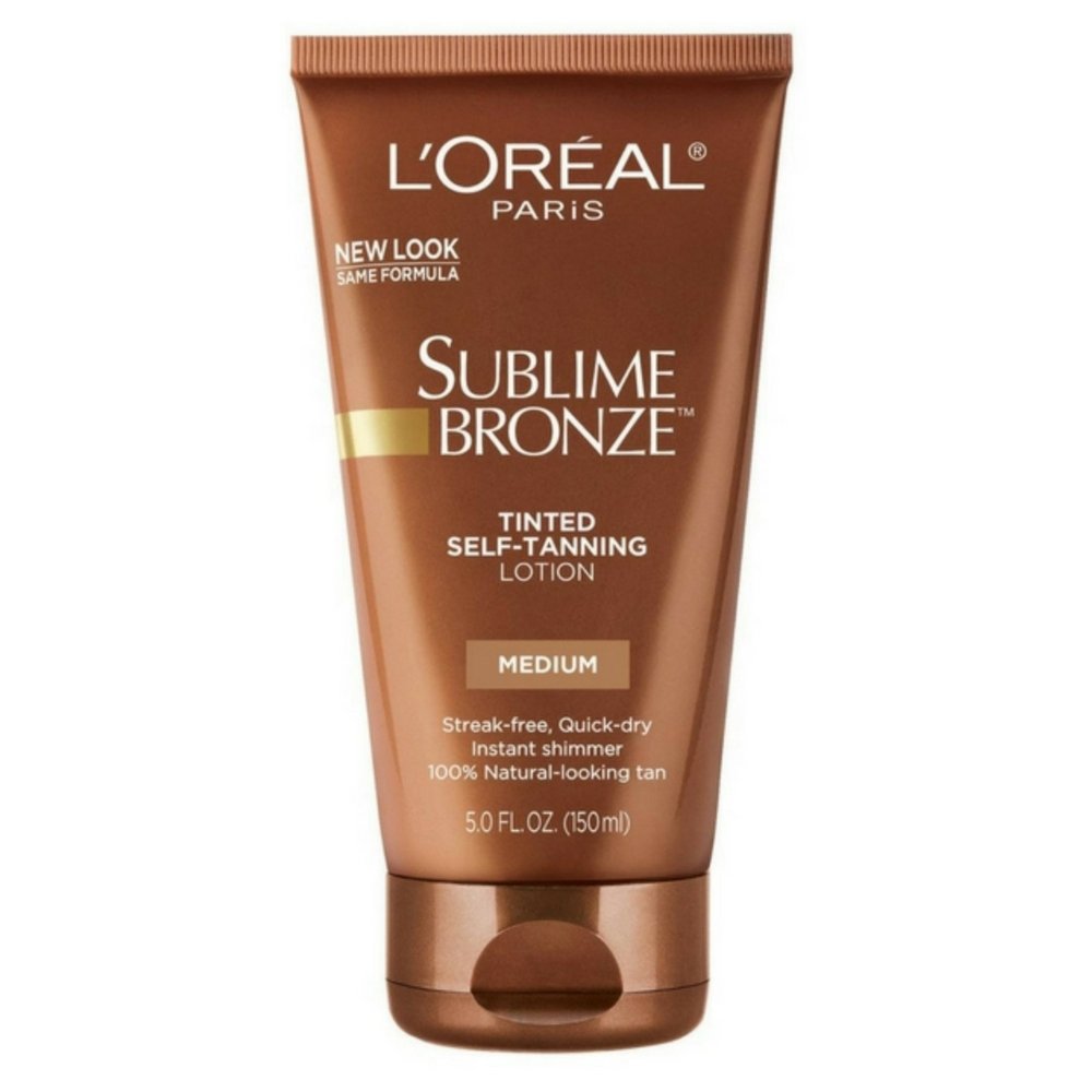 LOreal SUBLIME BRONZE Tinted Self-Tanning Lotion Medium Natural Tan 5 oz