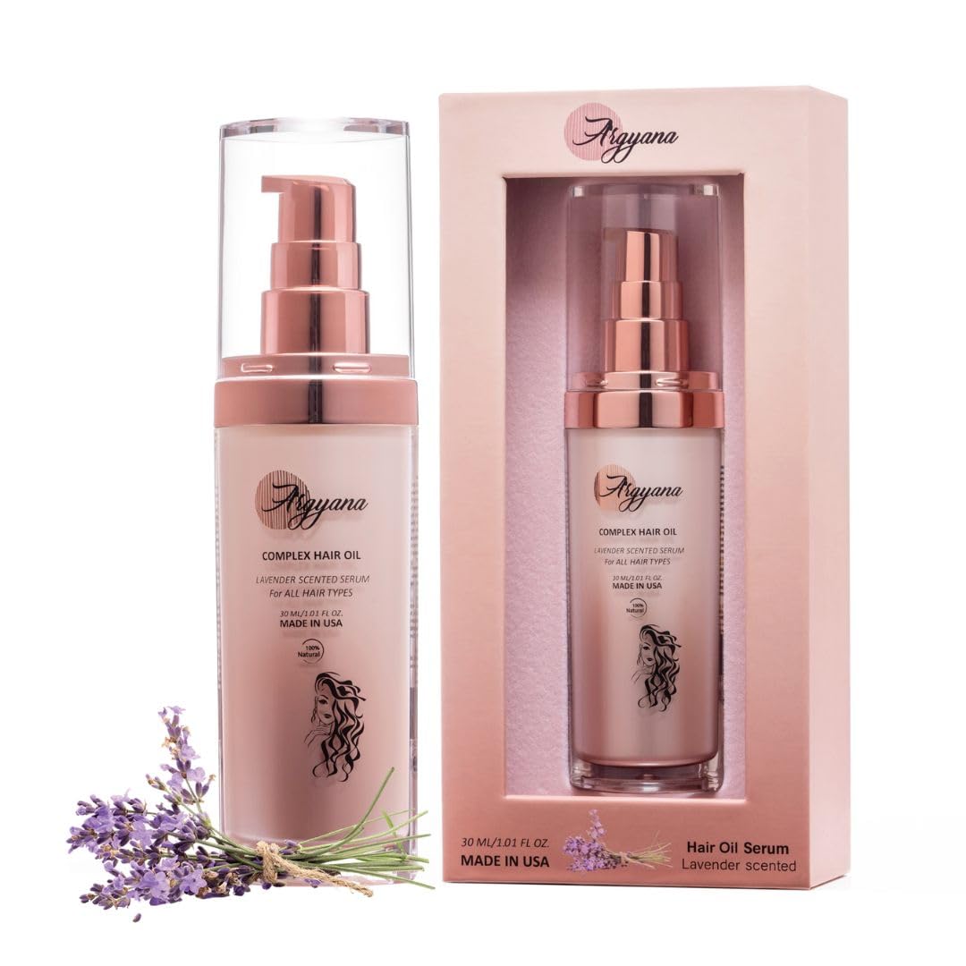 Argyana Hair Growth Serum for Women | AntiFrizz Repair Serum for Damaged, Frizzy Hair | Lavender Scented (30 ml)