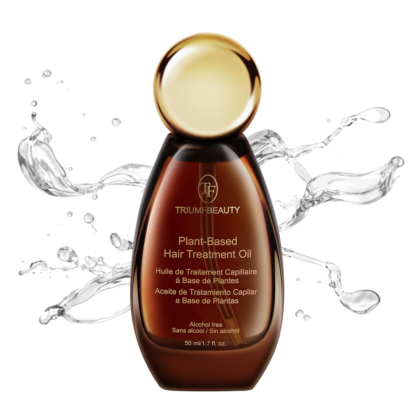 PlantBased Hair Treatment Oil, Lightweight FastAbsorbing & NonGreasy, for Dry Damaged Hair, AntiFrizz Shine & Heat Protectan