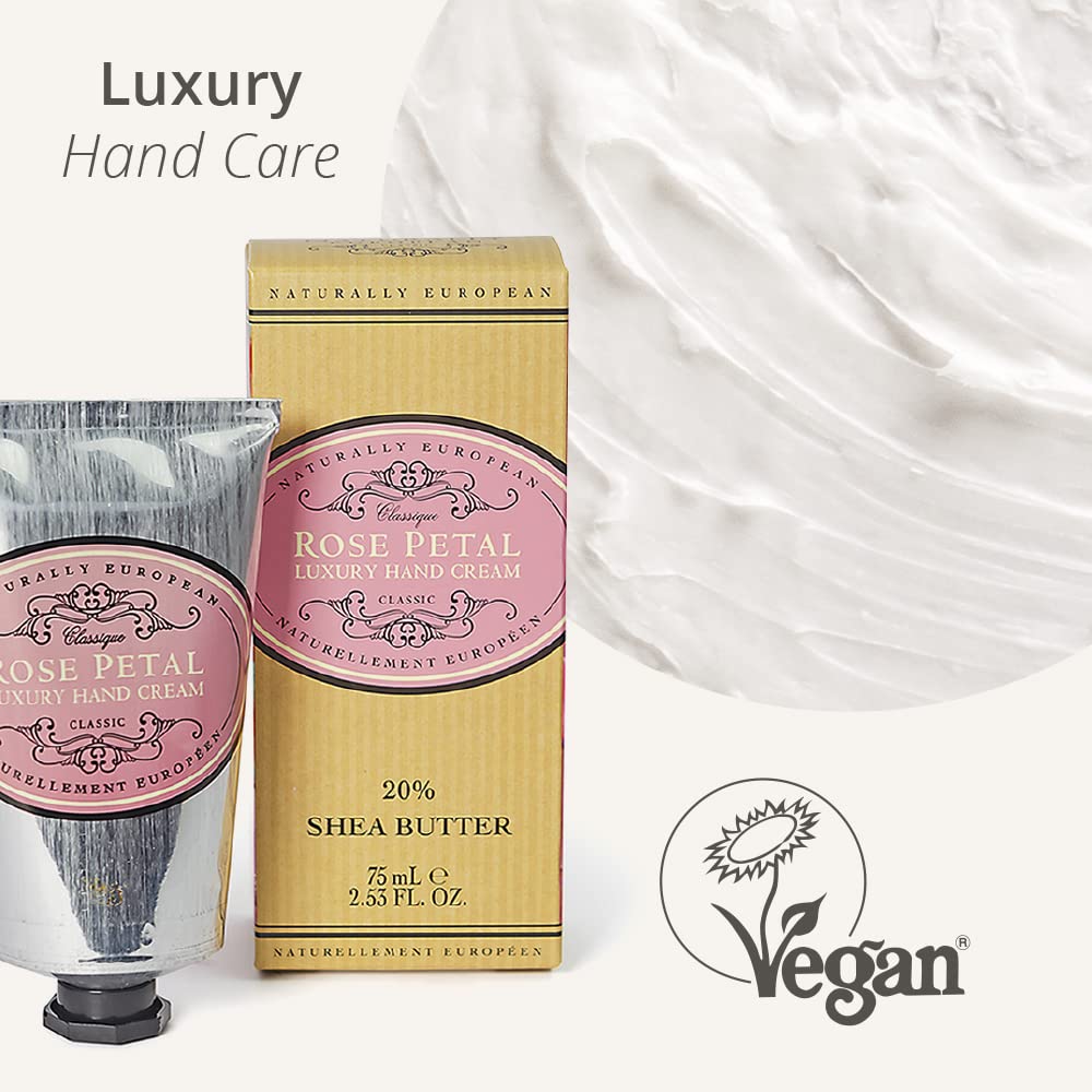 Naturally European Fragrance by Somerset hand cream, Rose Petal 2.53 Fl Oz
