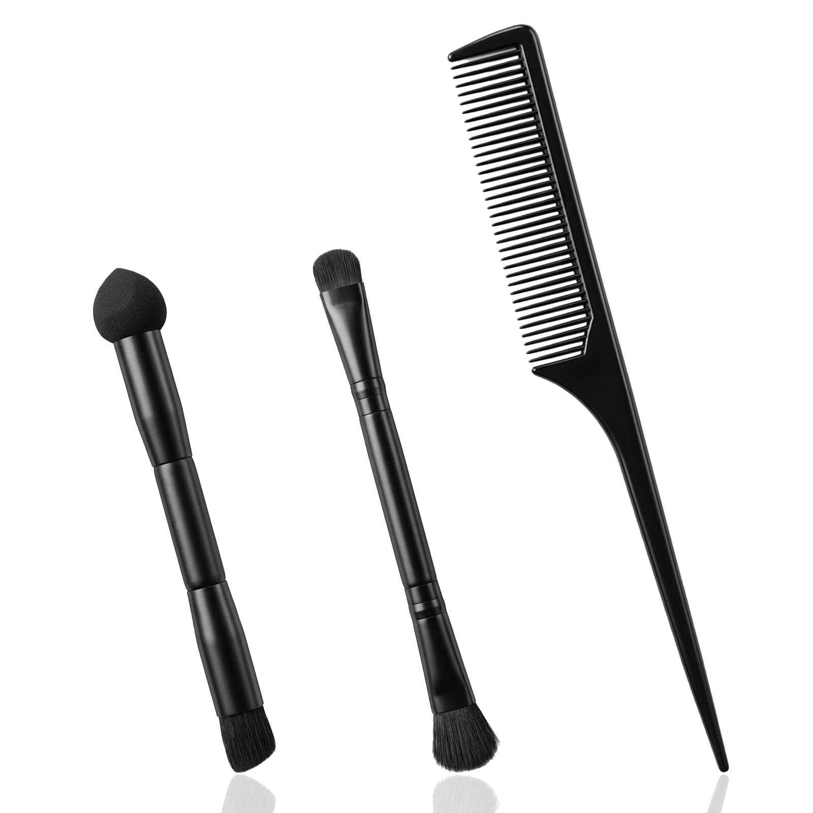 Yuomeaz 3 Pcs Dual Ended Hairline Brushes, Root Touch Up Brush