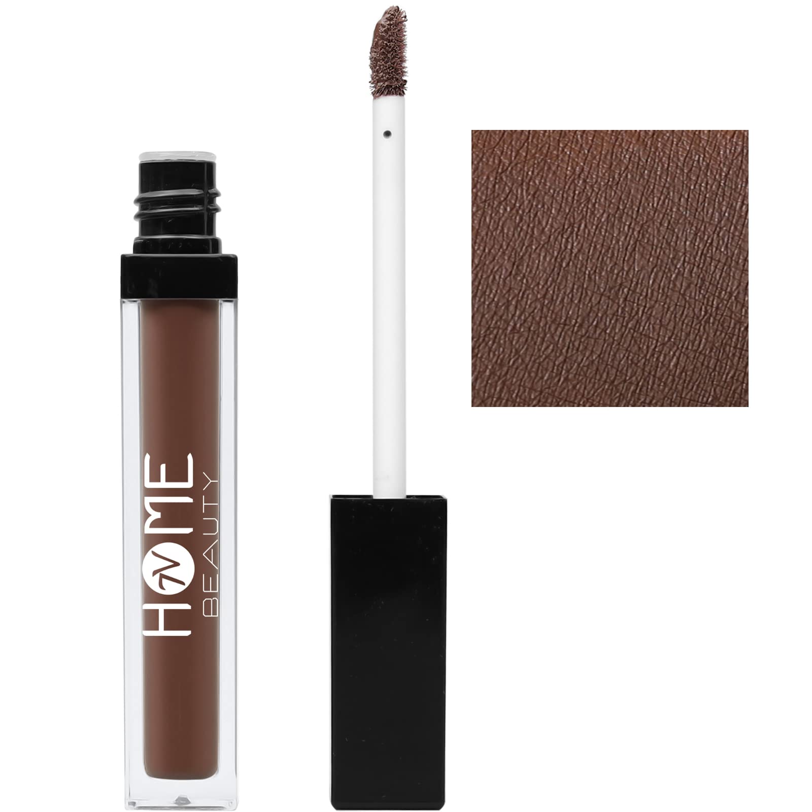 7V Home Beauty Brown Matte Liquid Lipstick, Long Lasting High Pigmented Non-Stick Waterproof Brown Lipstick (5Ml, #202)