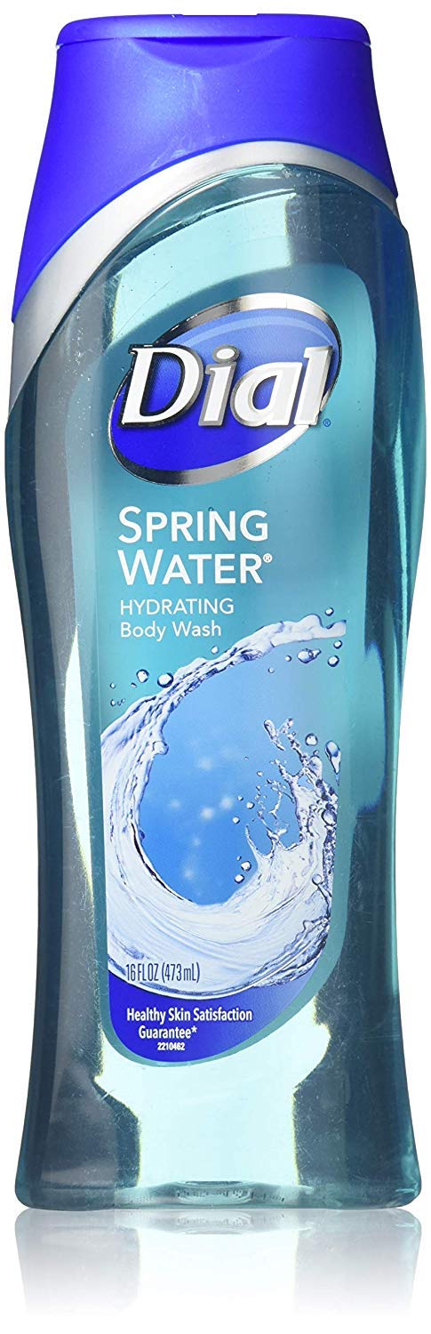 Dial Body Wash Spring Water 16 Ounce Hydrating (473Ml) (Pack Of 2)
