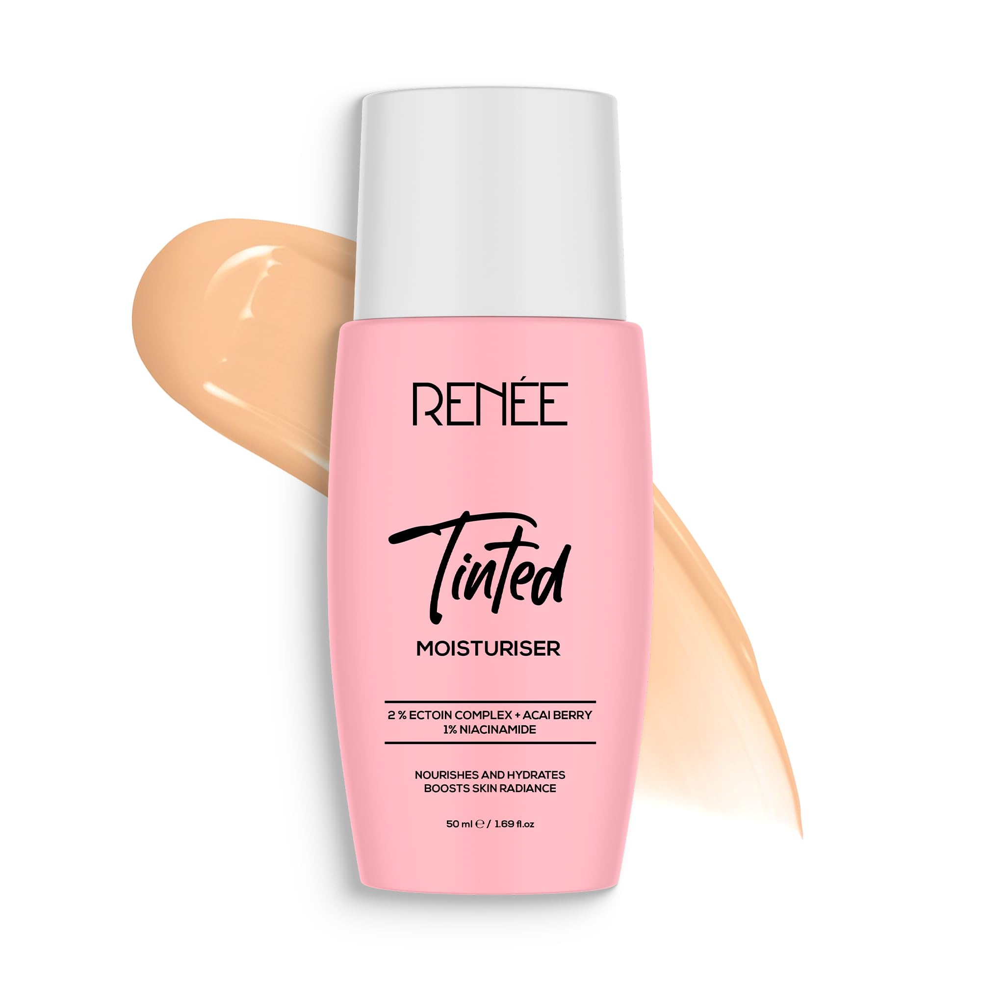 Renee Tinted Moisturiser - Rose Veil| Hydrates, Boosts Radiance, Repairs Barrier & Brightens Skin | With Niacinamide, Acai Berry