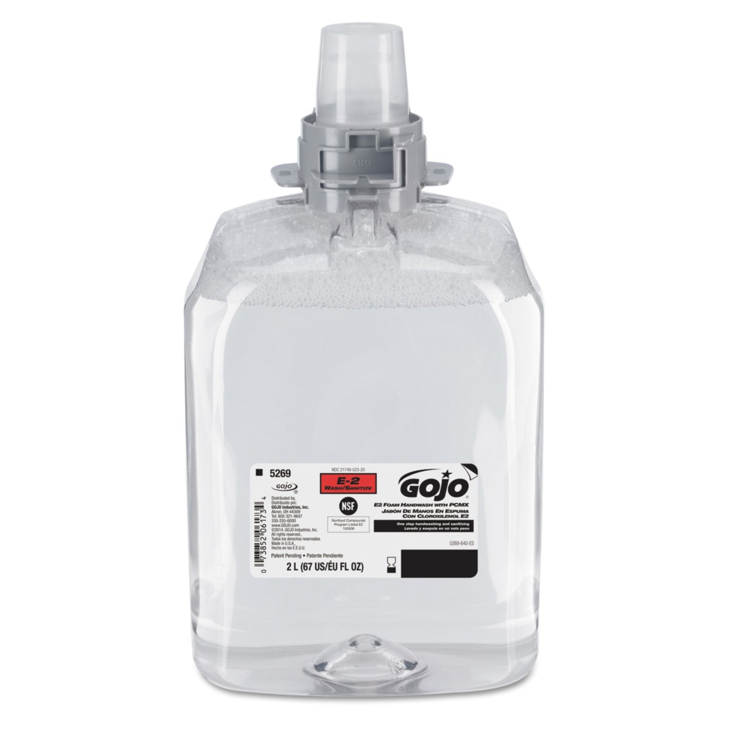 GOJO Hand Soap, Series FMX, 2,000 mL, Foam, Fragrance Free, 2 PK 526902  1 Each