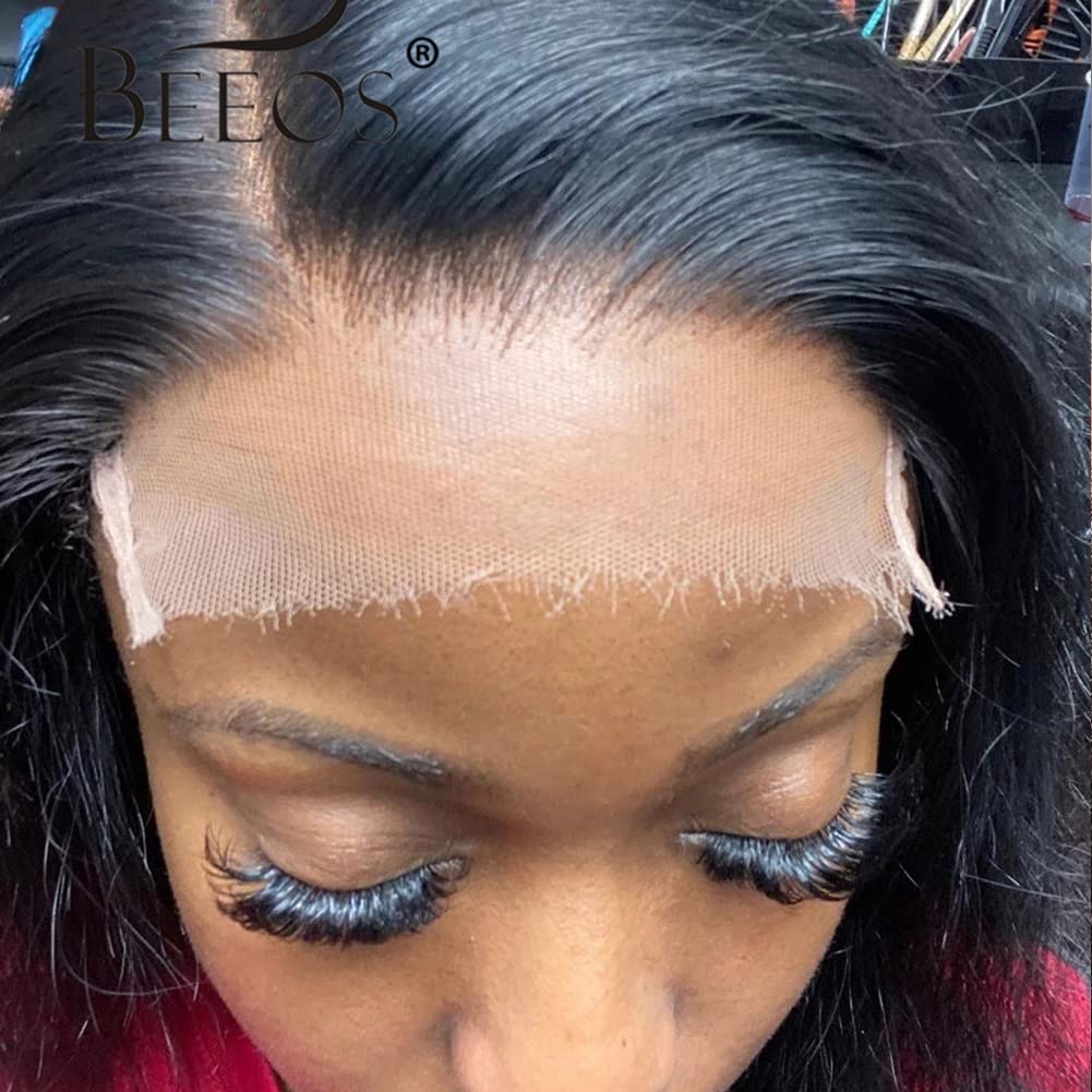 BEEOS 5x5 SKINLIKE Real HD Lace Closure Only, Body Wave 0.10mm Ultra-Thin Film HD Lace Full Cuticle Aligned Virgin Human Hair Cl