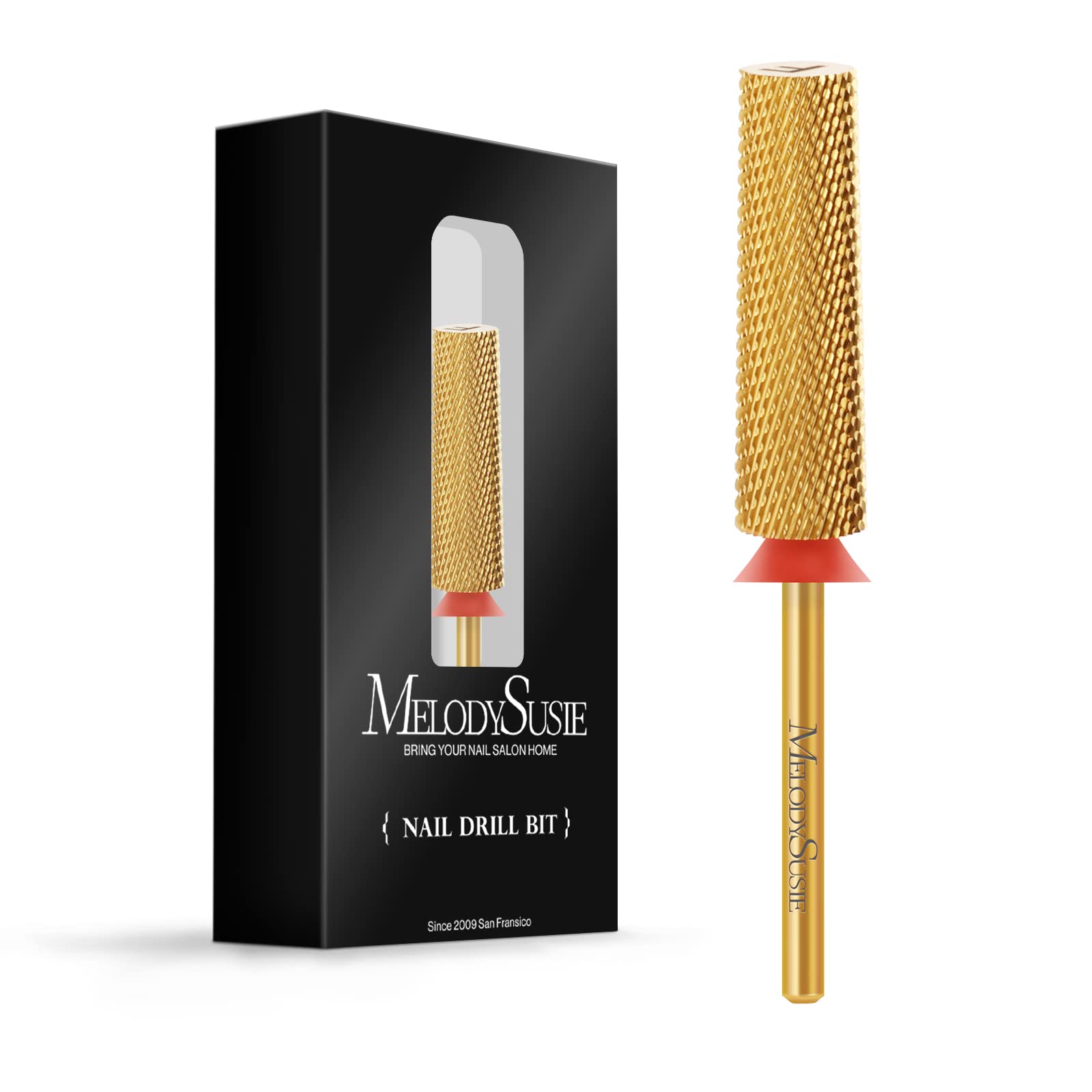 Melodysusie Super Long Tapered Nail Drill Bits, 3/32'' Carbide Tungsten Bits, Suitable For Manicure Pedicure Cuticle Gel Polishi