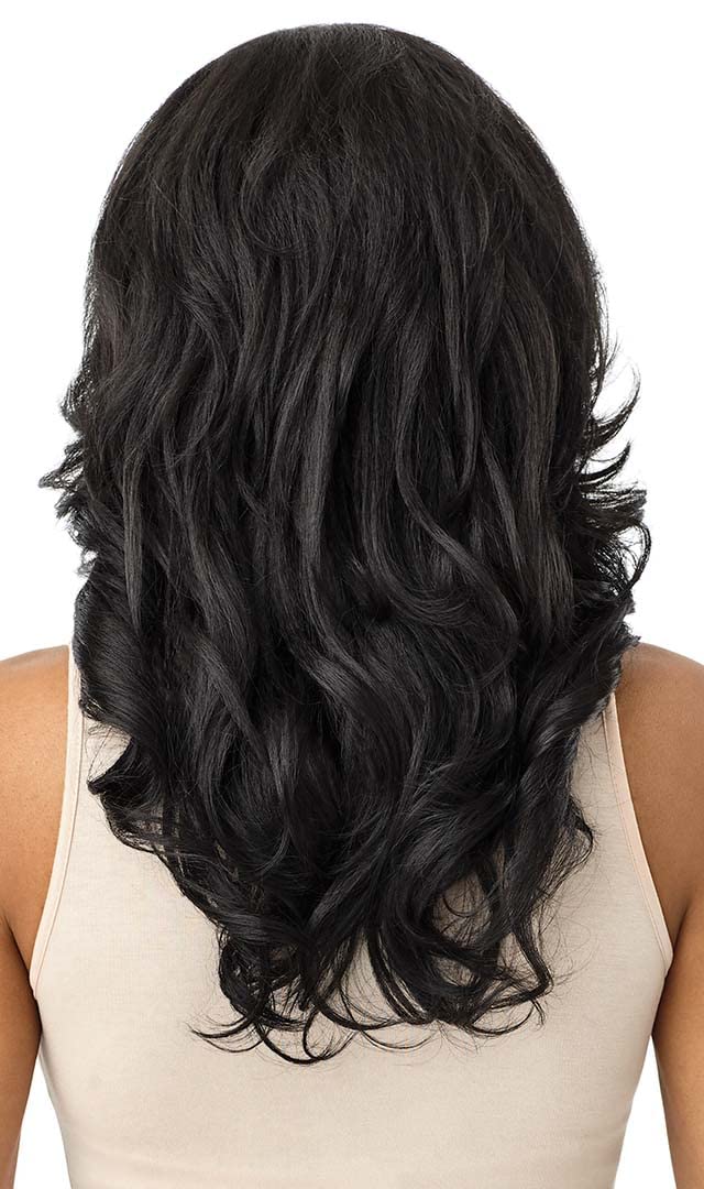 Outre Synthetic Quick Weave Wig - Neesha H305 (Color:1 Jet Black)