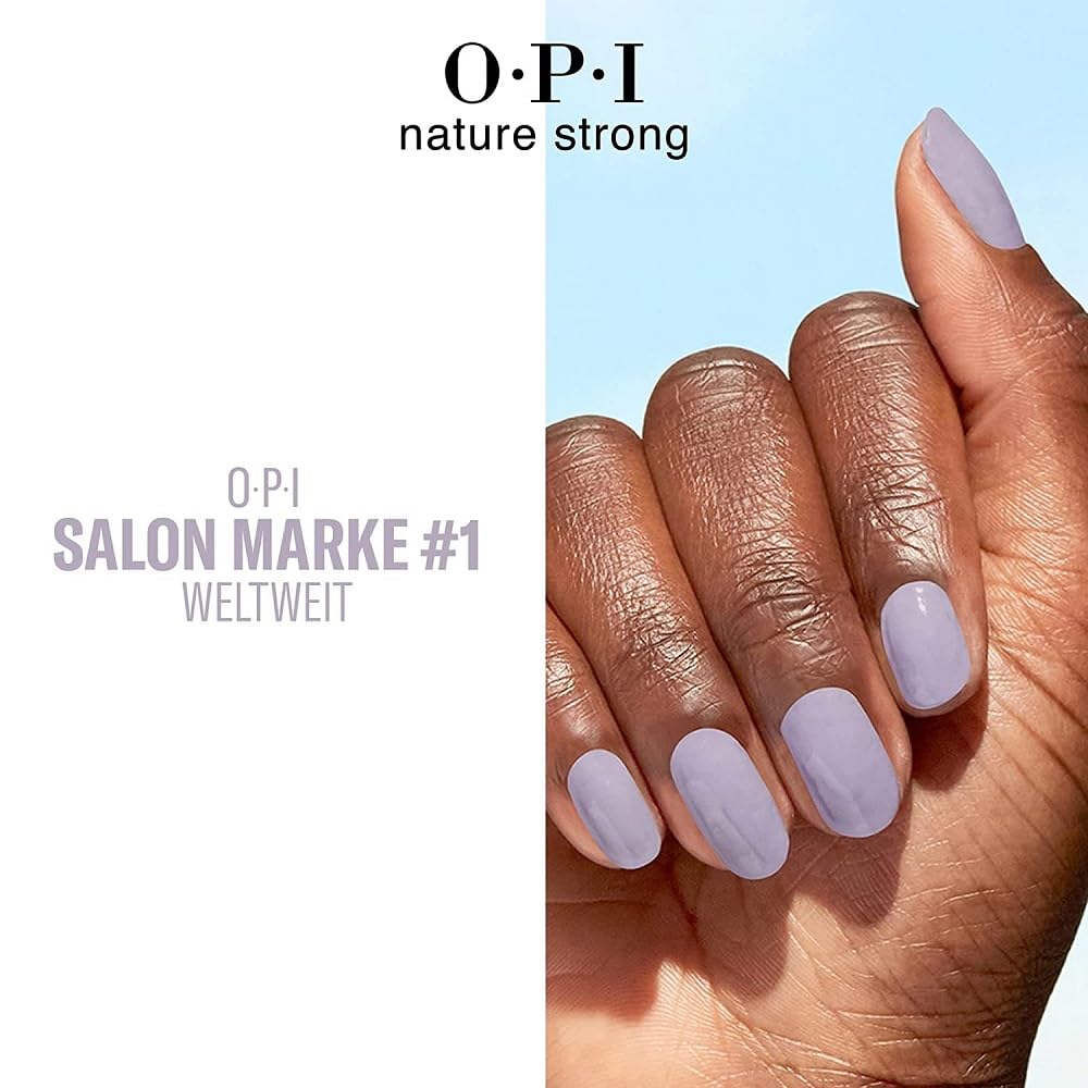 Opi Nature Strong Vegan Nail Polish, Right As Rain, Gray Nail Polish, Natural Origin, Cruelty-Free Nail Lacquer, 0.5 Fl Oz.