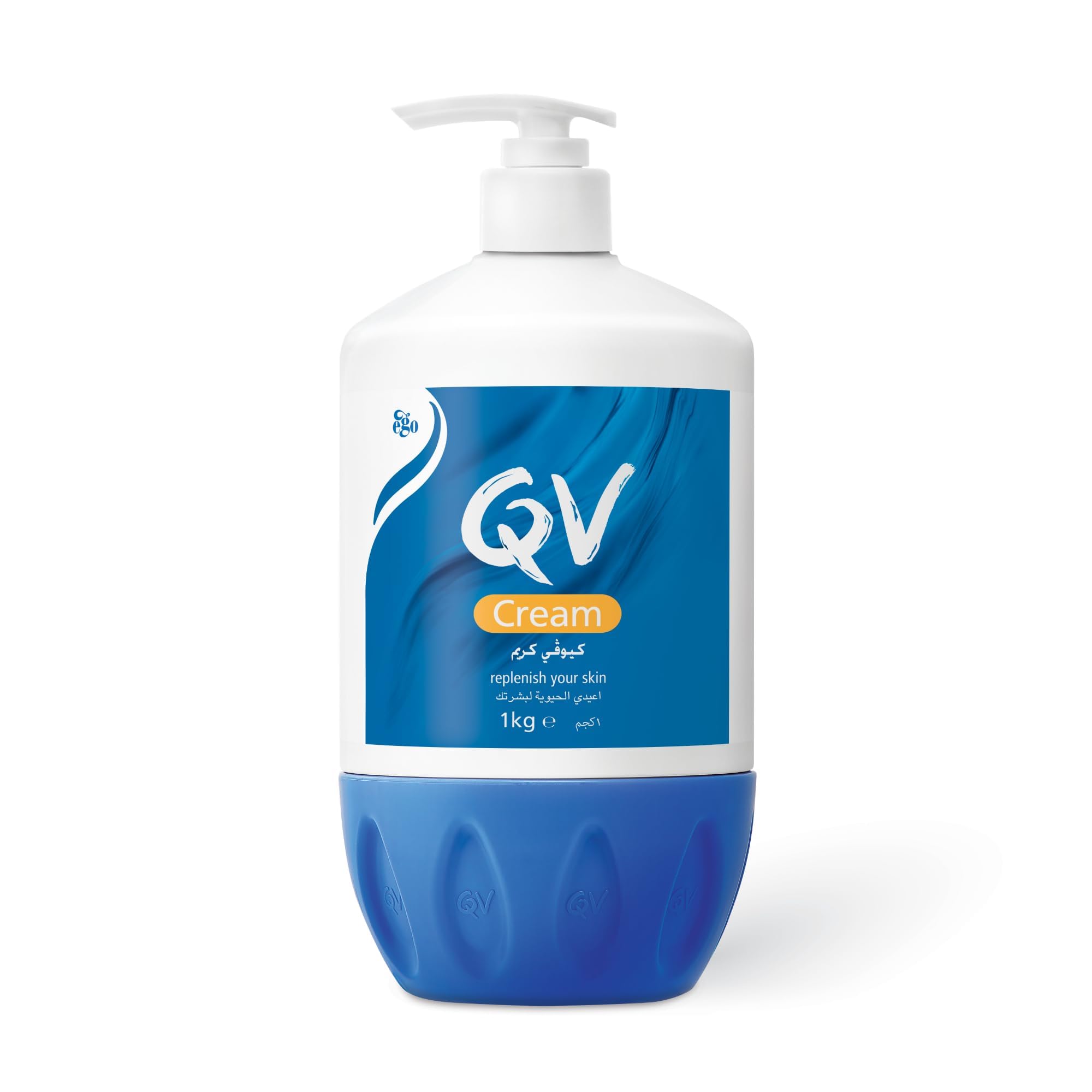 QV Cream with 10% Glycerin (1050g) Rich Protective Moisturiser for Sensitive, Dry Skin, Fragrance Free, Noncomedogenic Body Crea