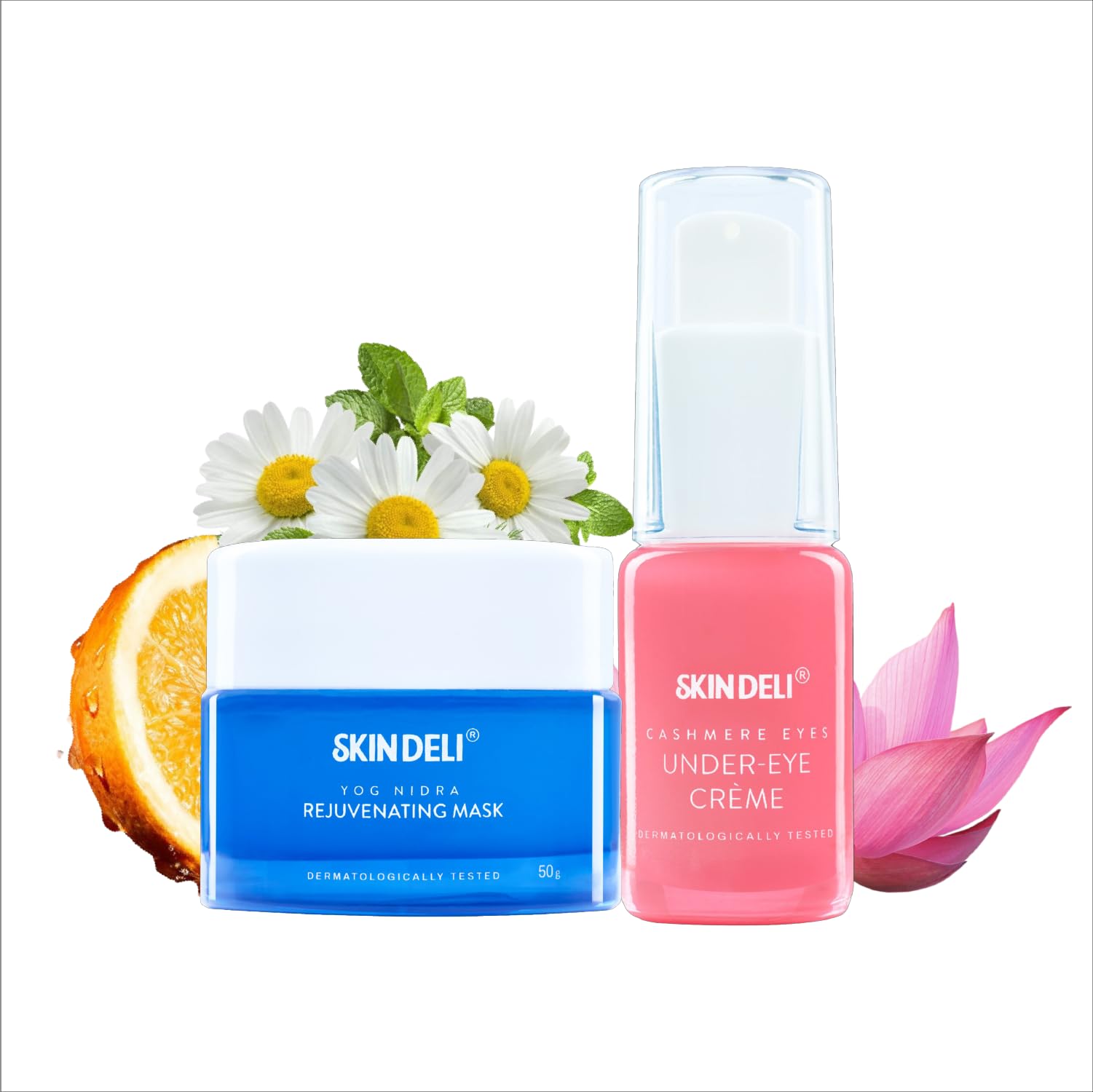 Dark Circle Removal Eye Cream And Face Glow Sleep Mask Bundle