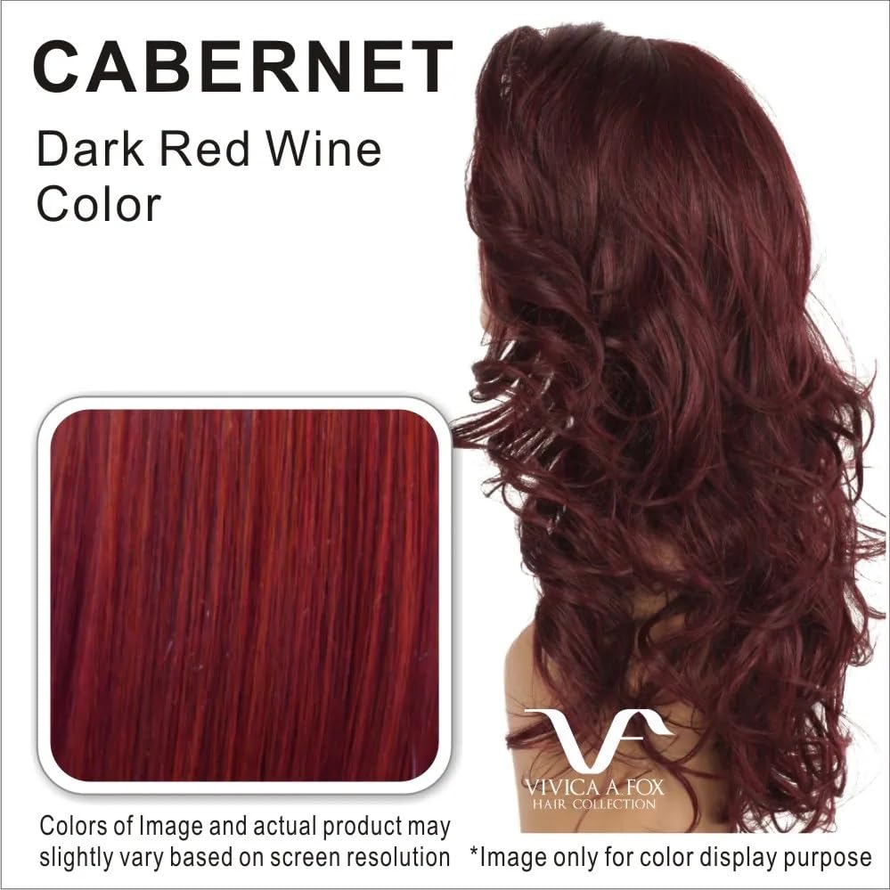 Orlando-V Wig Color Cabernet - Vivica Fox Wigs 19'' Hand Stitched Twice-Deep Lace Front Heat Friendly Loose Water Wave African A