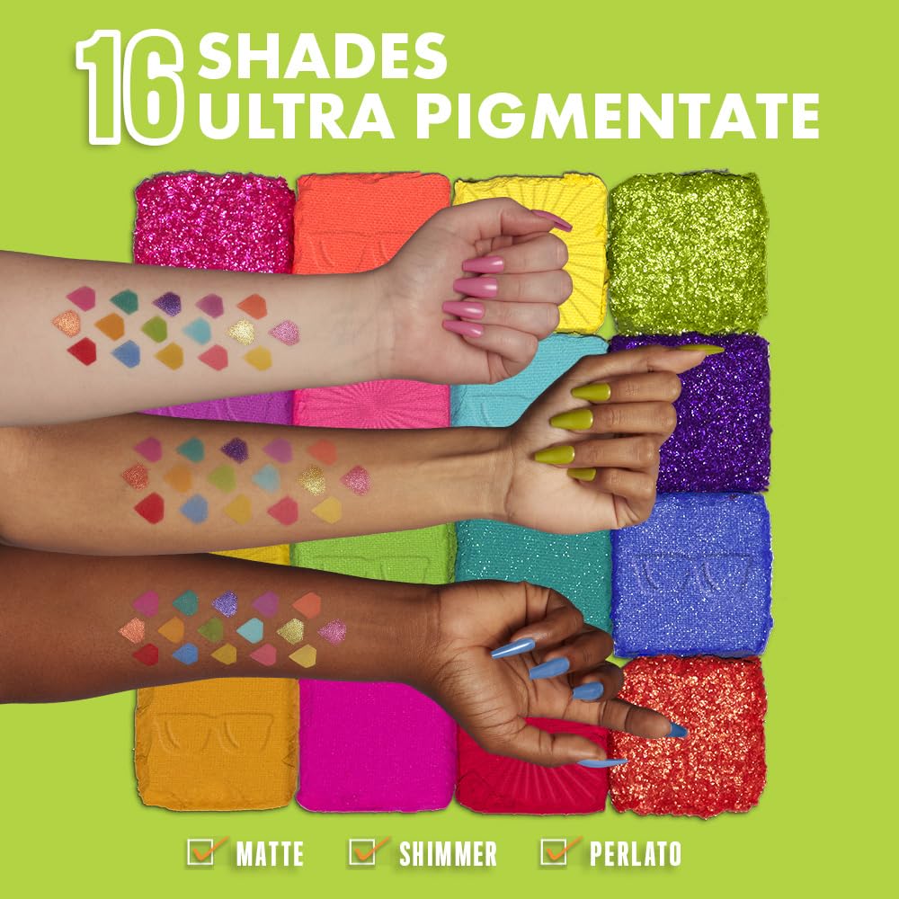 NYX PROFESSIONAL MAKEUP Ultimate Shadow Palette - Brights, 1 Count, Model USP04
