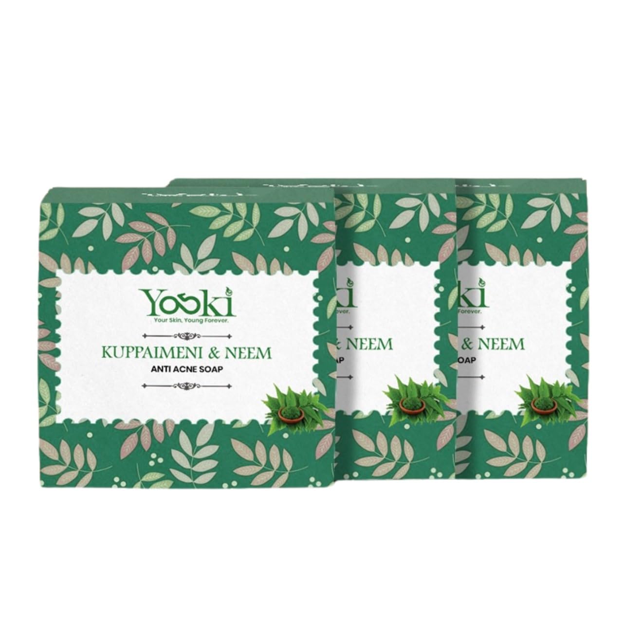 Yoski Kuppaimeni & Neem Soap For Skin Itching Neem Soap Bar With Aloe Vera, Coconut & Shea Butter | Bathing Soap For Men & Women