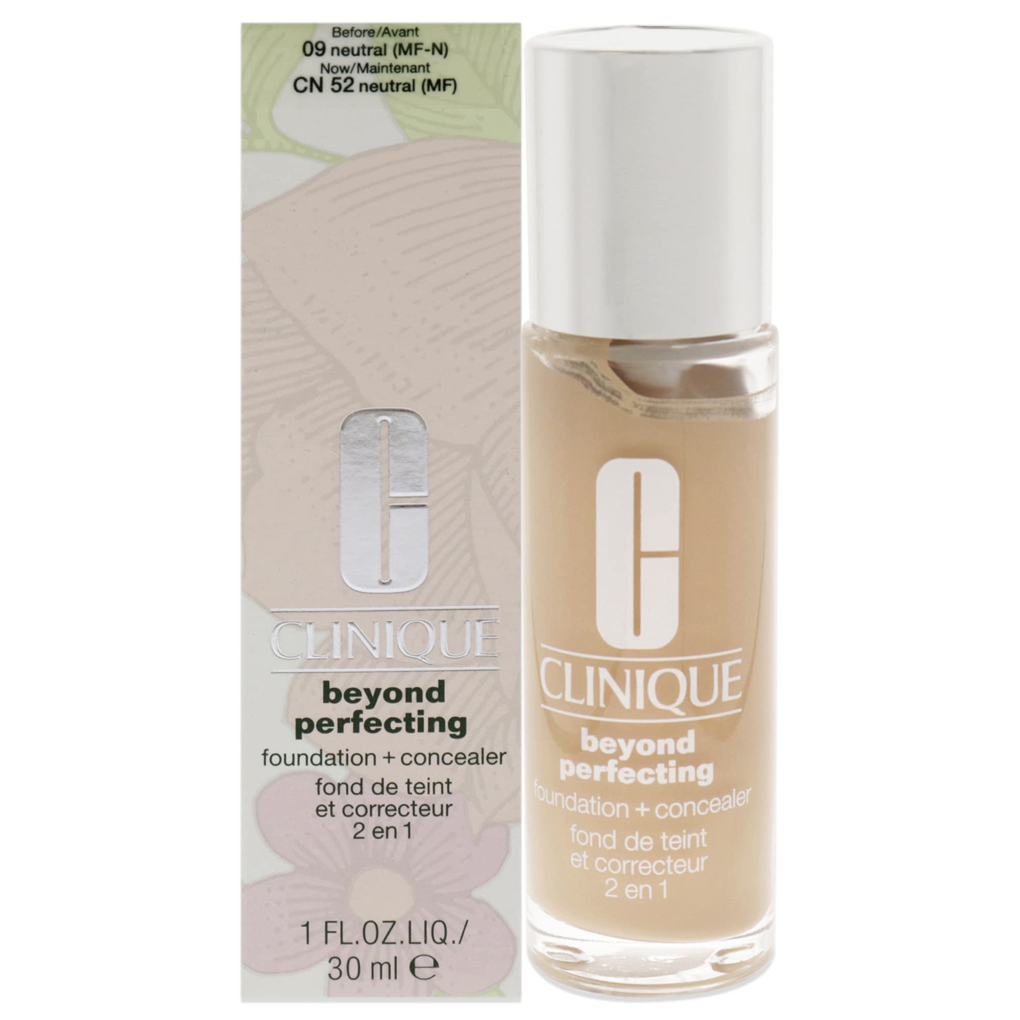 Clinique Beyond Perfecting Foundation + Concealer, 9 Neutral (Mf-N), 9 Neutral (Mf-N), 1 Ounce