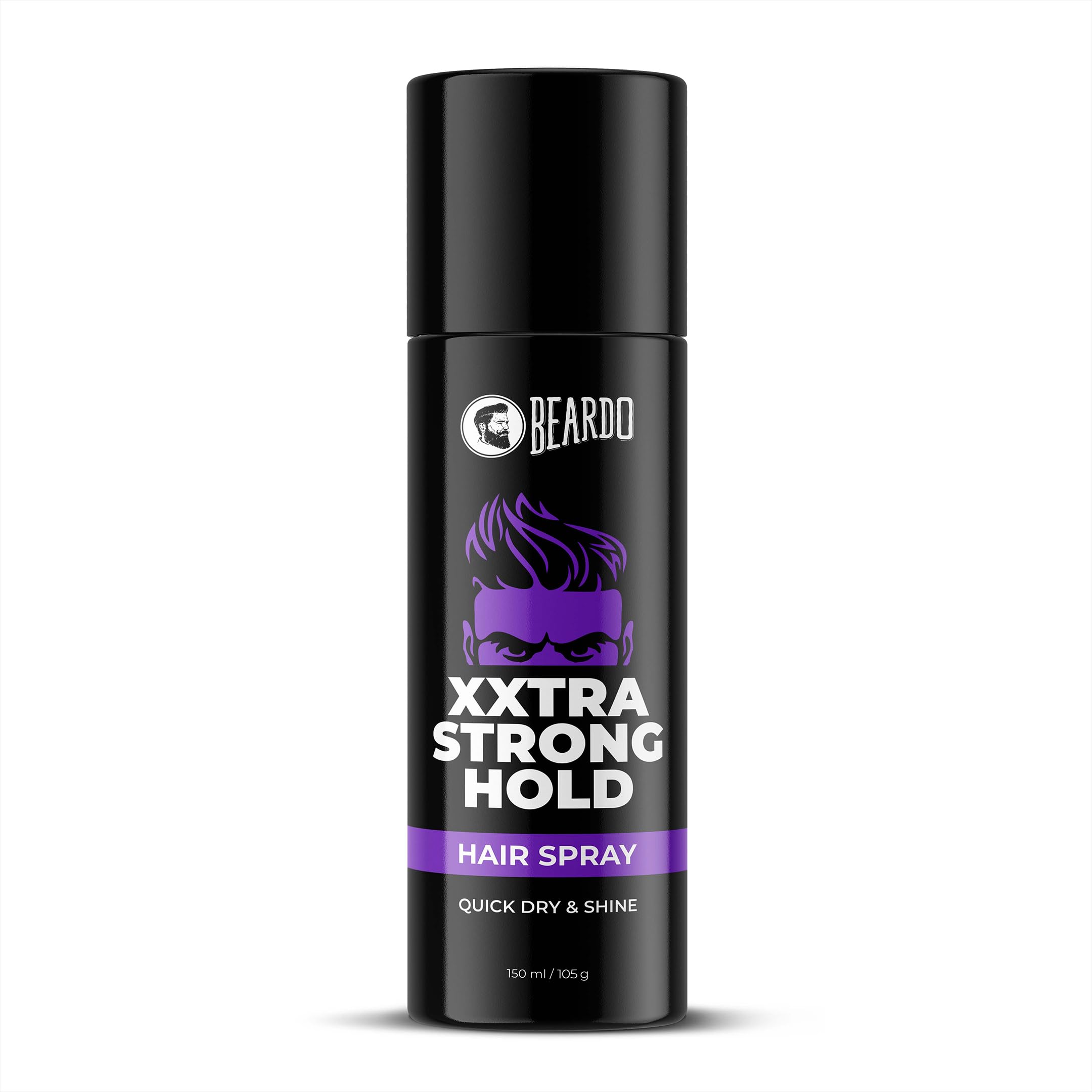 Beardo Xxtra Strong Hold Hair Spray, 150 Ml/105 G | Xxstrastrong Hold | Hair Spray For Men | Lightweight & Non-Sticky Hair Styli
