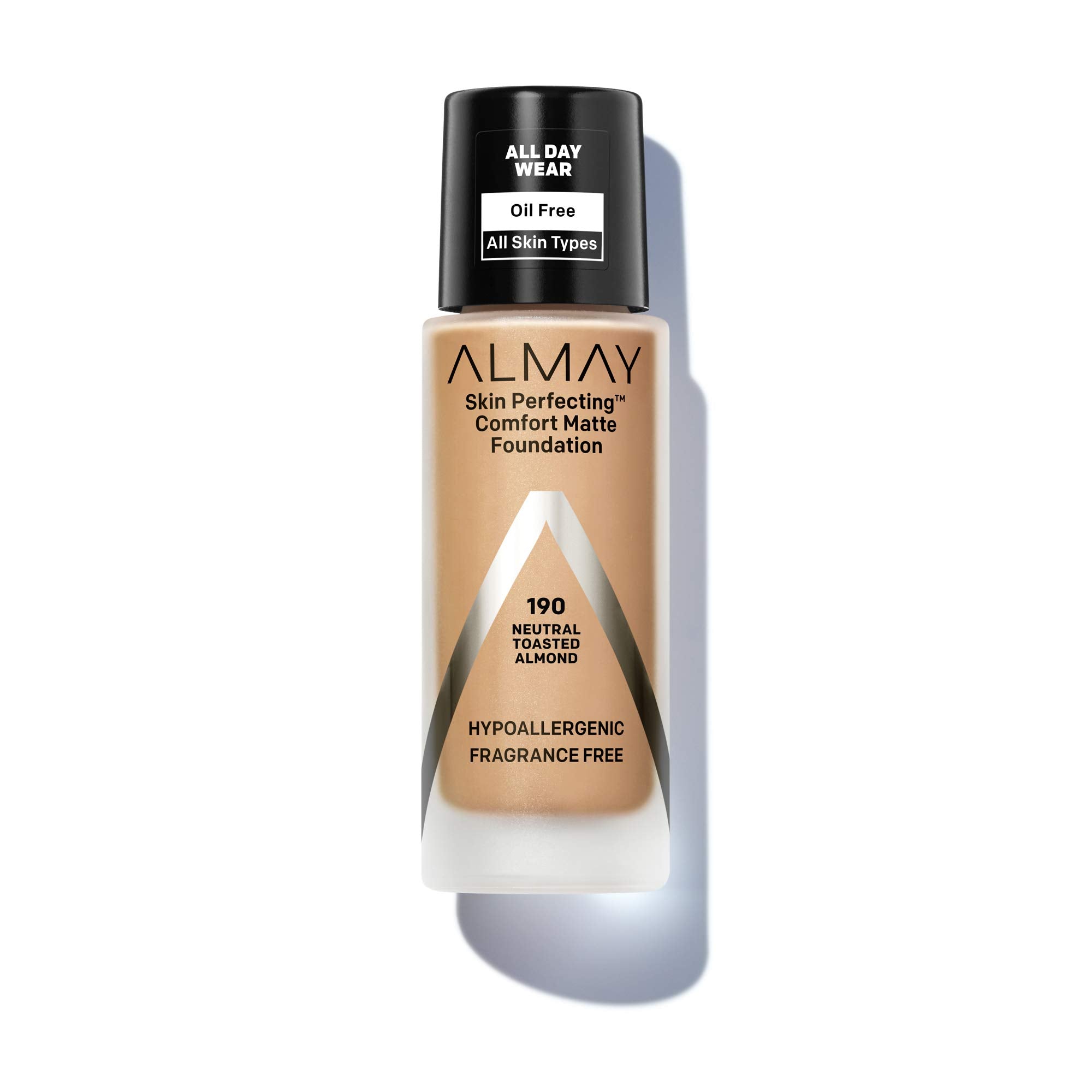 Almay Skin Perfecting Comfort Matte Foundation, Hypoallergenic, Cruelty FreeFragrance Free, Dermatologist Tested Liquid Makeup,