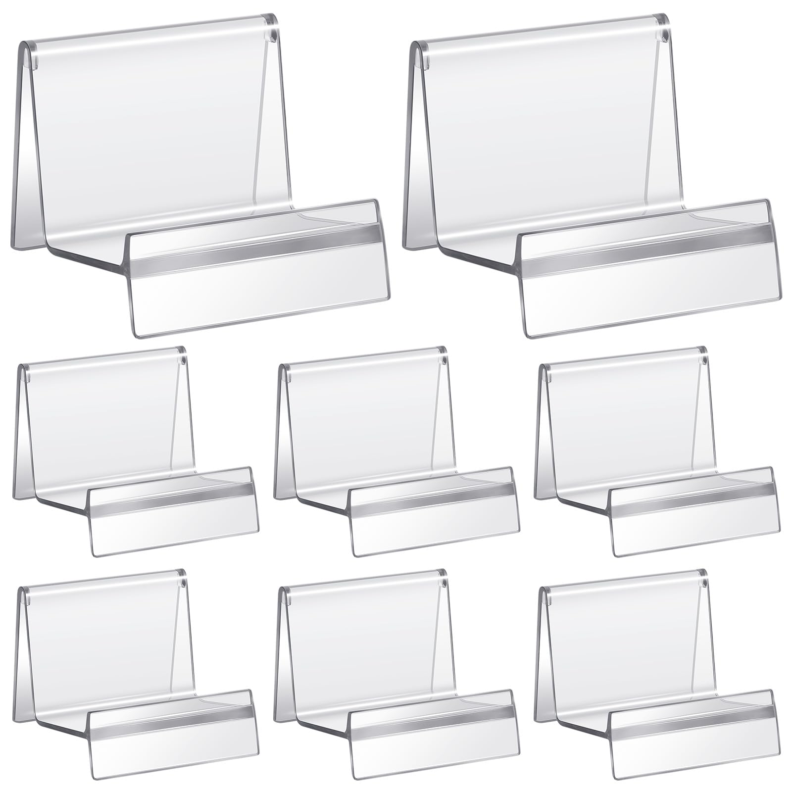 Weysat Purse Display Stand Clear Acrylic Handbag Stand Jewelry Wallet Displays Holder Organizer Acrylic Purse Rack for Closet (8