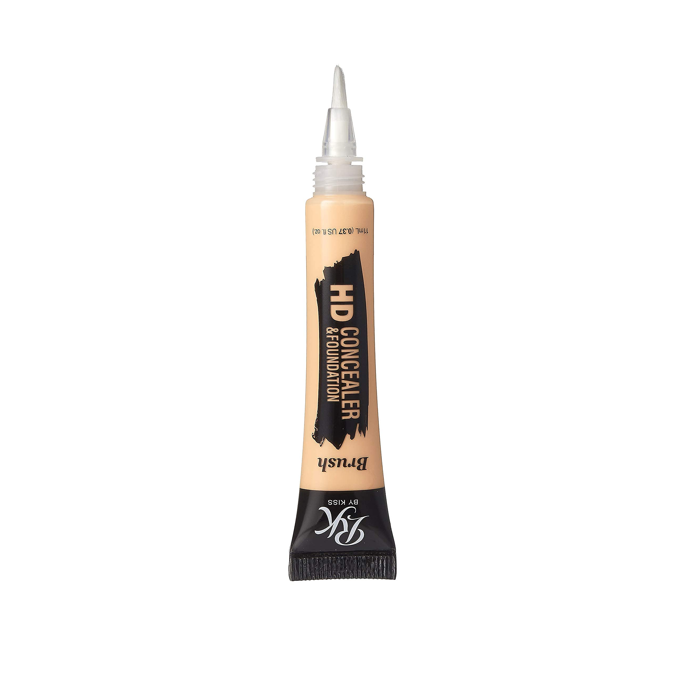 Ruby Kisses Hd Concealer & Foundation Flawless Full Cover Brush Face Makeup (Creamy Beige)