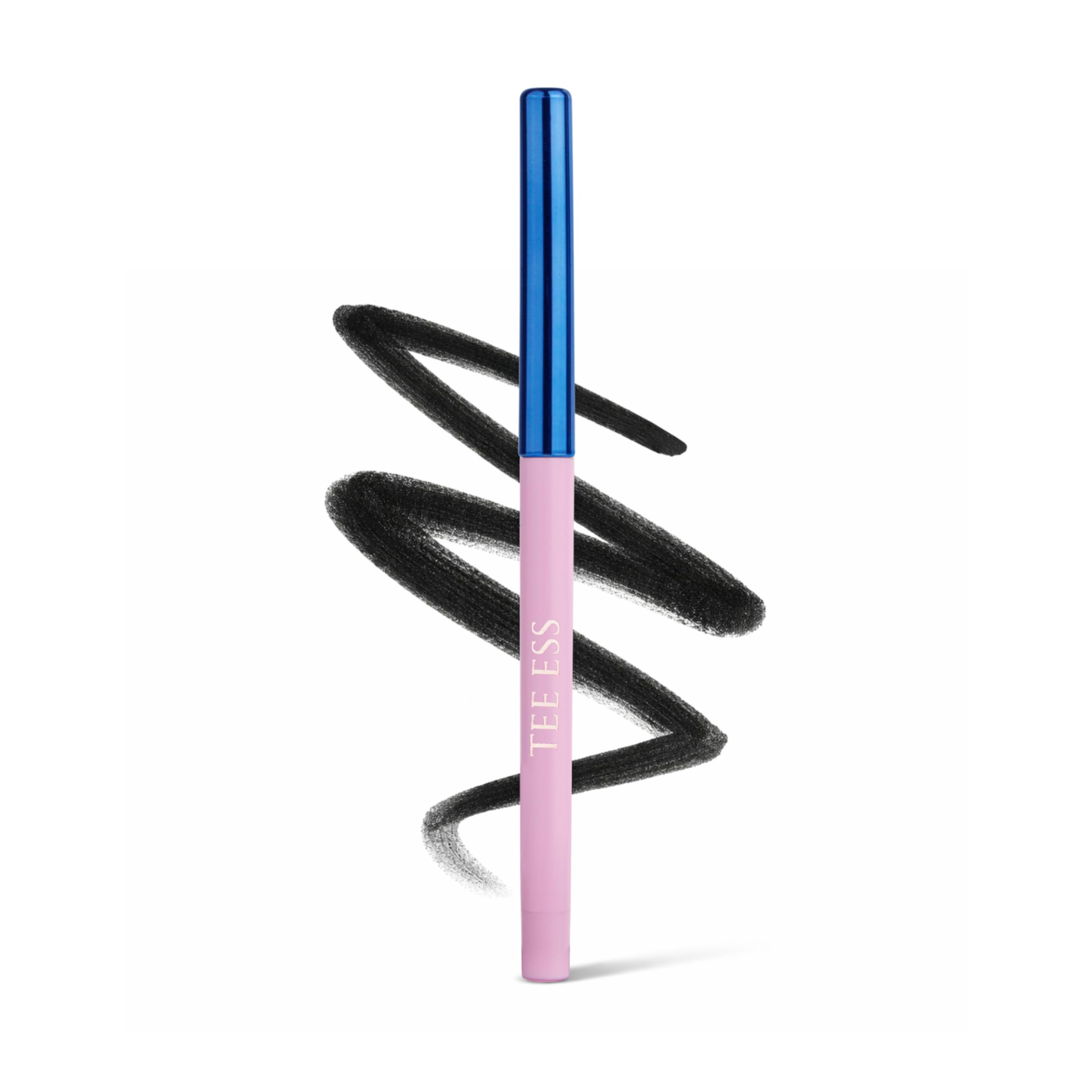 Tee Ess Long Stay Kajal | Retractable Pencil | Waterproof, Smudge Proof | Intense Black Color | 24H Long Lasting | Smooth OneSt