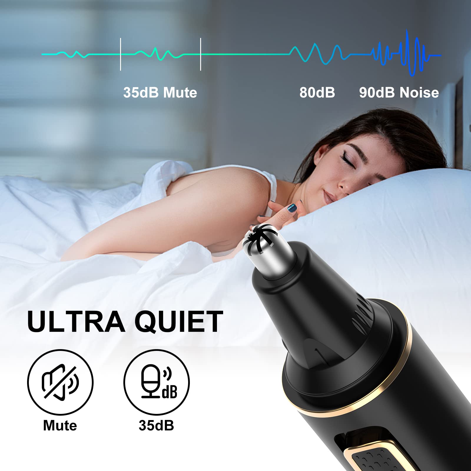 Xoomrscp Nose Hair Trimmer For Men, 2023 Painless Usb Rechargeable Nose Hair Trimmer, Ear And Nose Hair Trimmer For Men, Profess