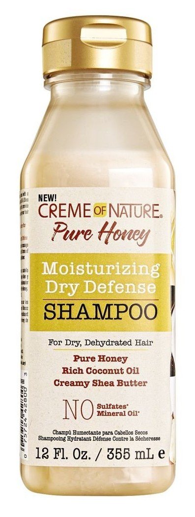 Creme Of Nature Pure Honey Shampoo 12 Ounce (Dry Defense) (355ml) (3 Pack)