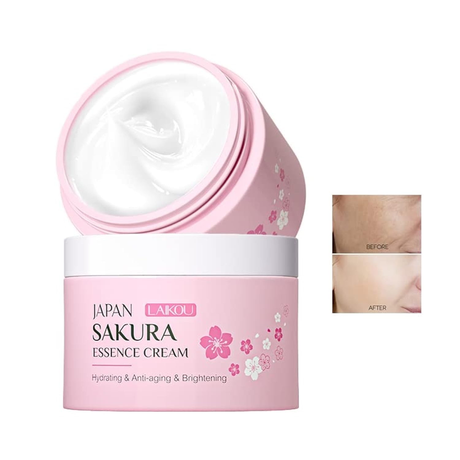 AKARY Face Sakura Cream Vitamin C Serum For Improving Skin Reducing Wrinkles and Moisturizing Enhance Skin, Body and Face Moistu