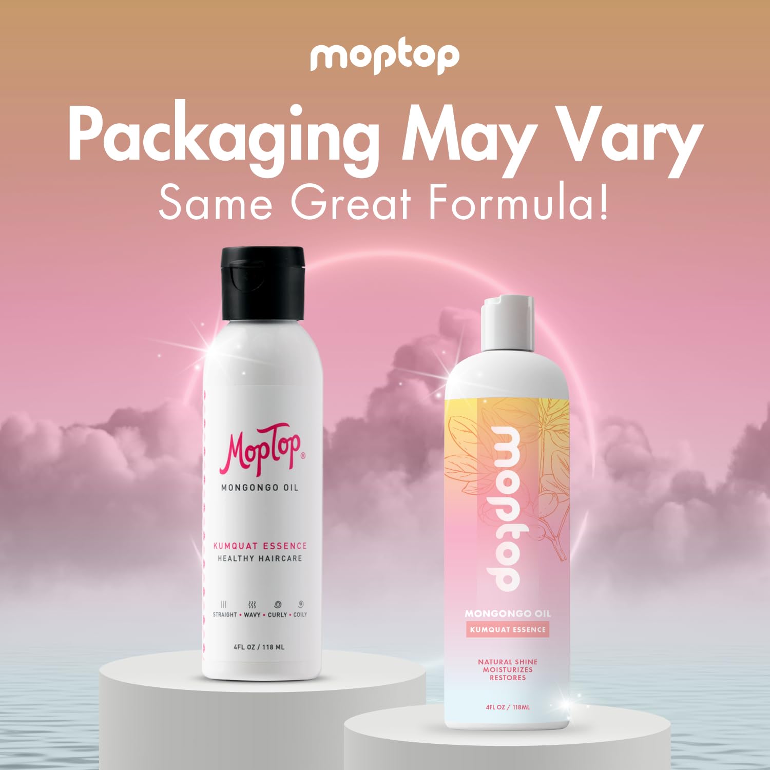 MopTop Mongongo Oil, Reduces Frizz, Remedies Flaky & Crunchy Hair, Soothes Dry Scalp, Hydrates, Nourishes, Finishing Elixir, Par