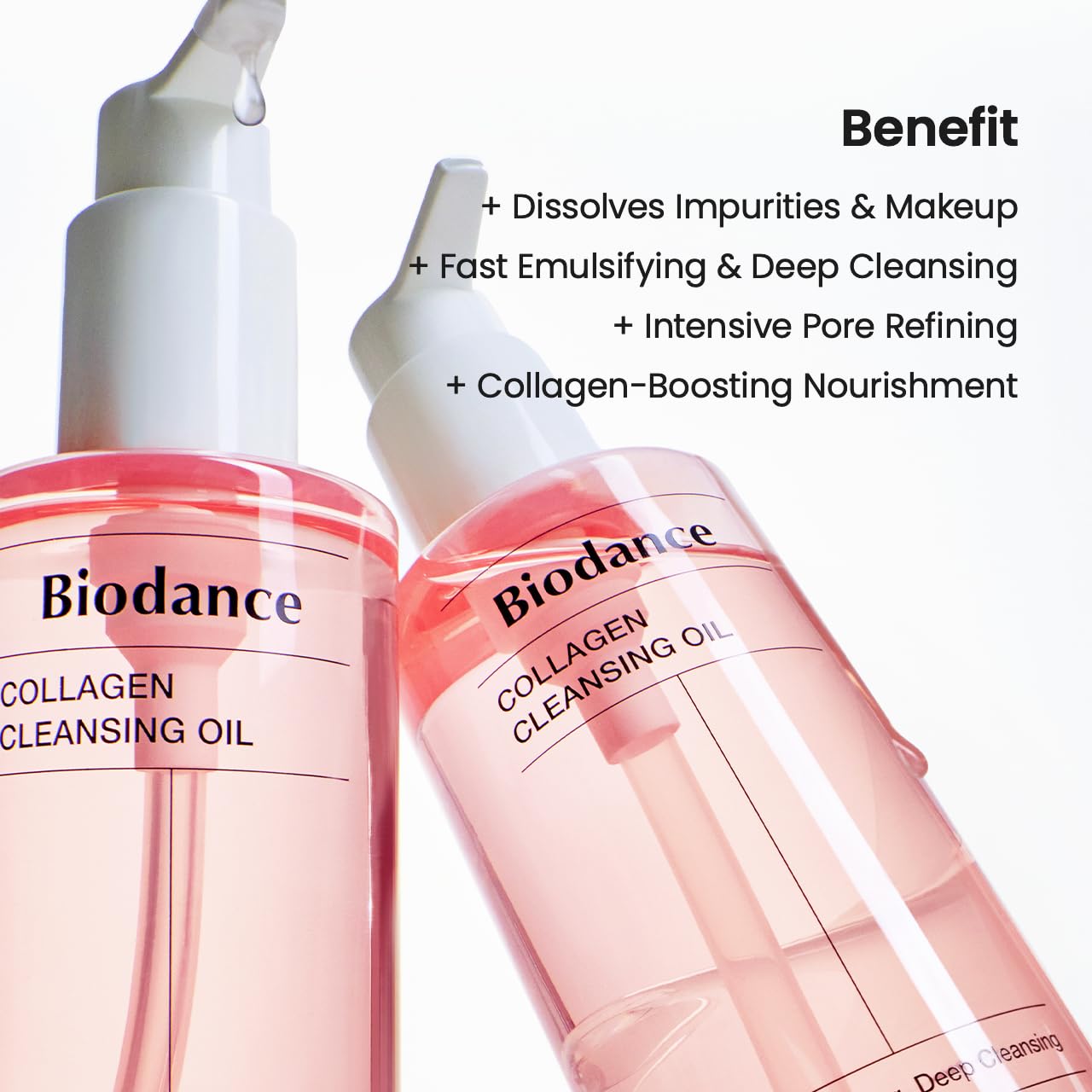 BIODANCE Collagen Cleansing Oil, Facial Oil Cleanser, Gentle Makeup Remover without Clogging Pores, Removes Bleackhed and Whiteh