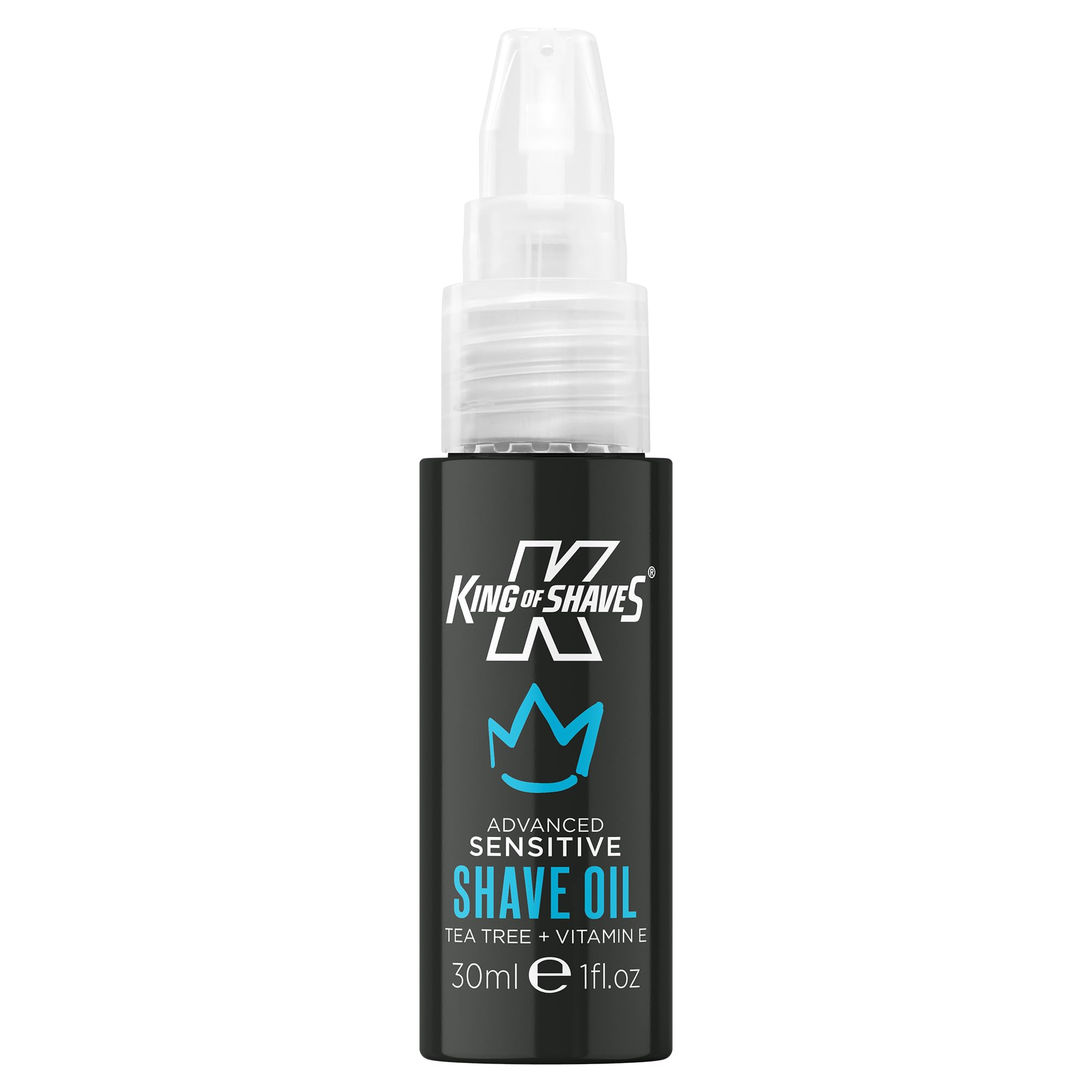 King of Shaves Sensitive Advanced Shaving Oil With Handy Pump 1.01 fl oz