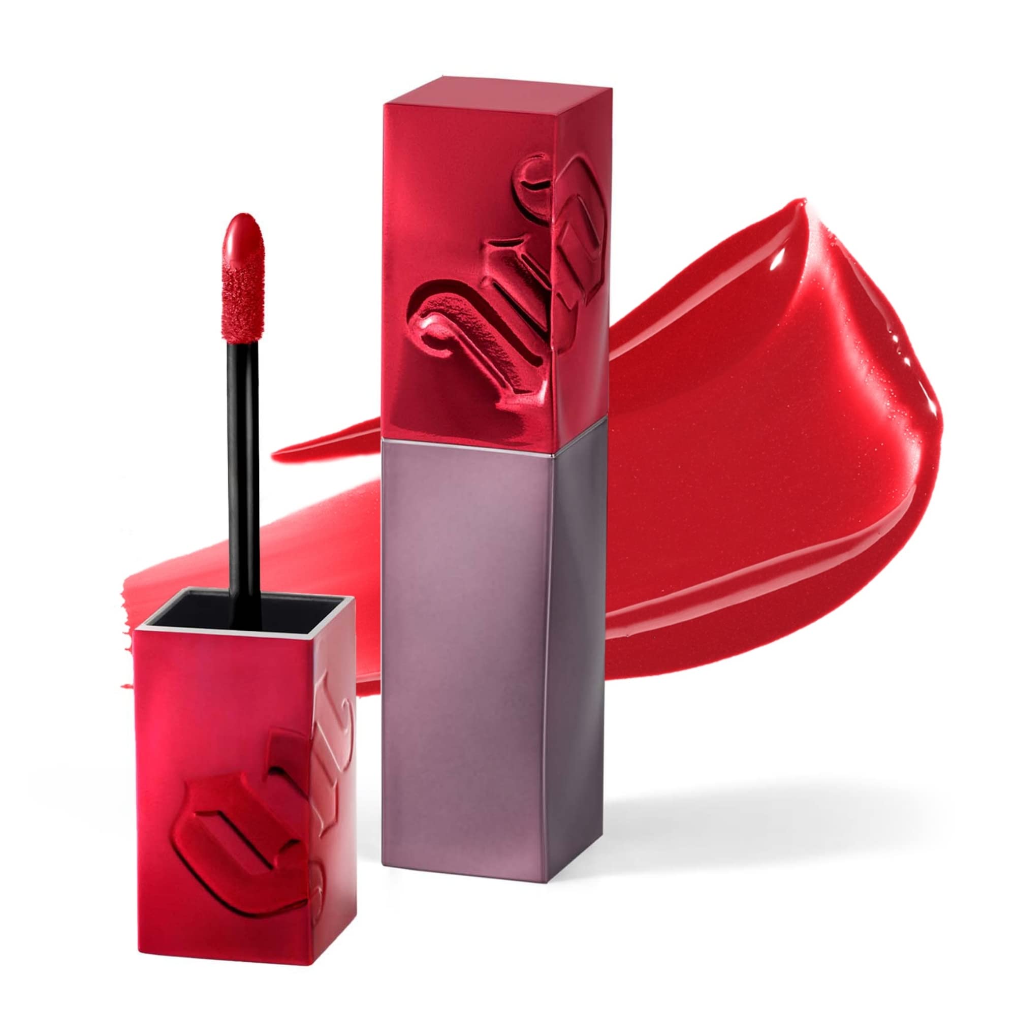 Urban Decay Vice Lip Bond Glossy Longwear Liquid Lipstick (Unbreakable - True Blue Red), Transfer-Proof, Smudge-Proof, Bold Long