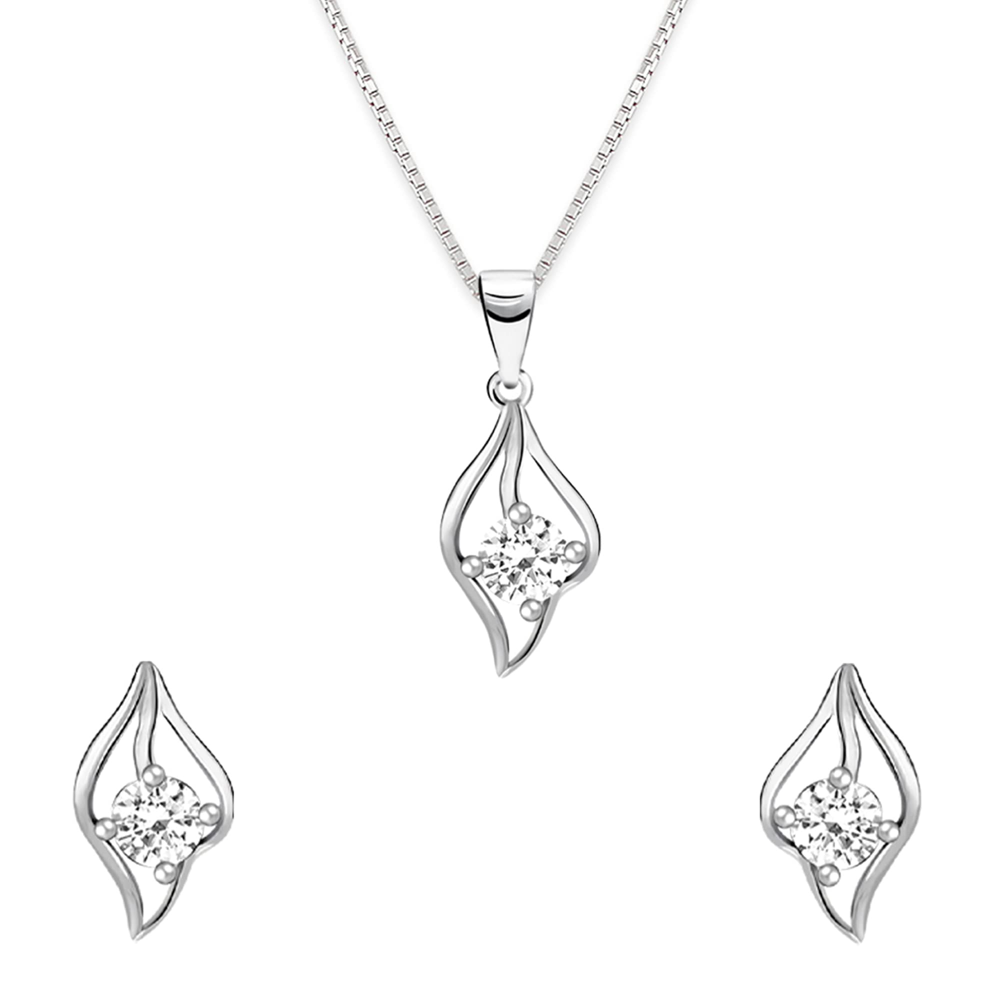 Giva 925 Silver Falling Dew Sets | Gifts For Women And Girls | With Certificate Of Authenticity And 925 Stamp| 6 Months Warranty
