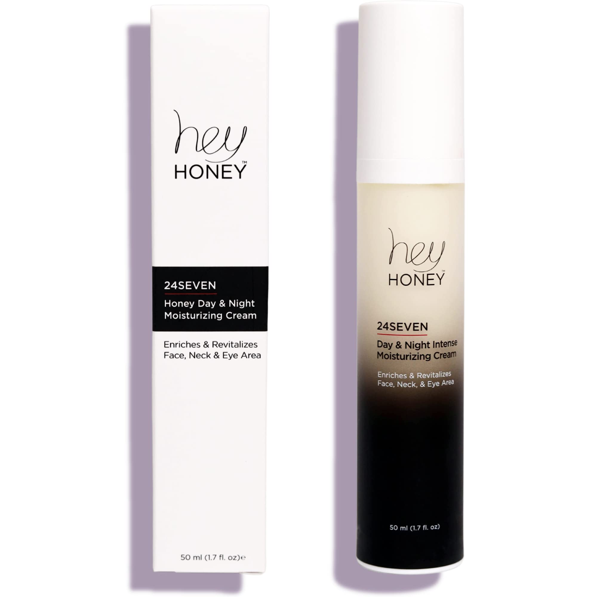 Hey Honey,24Seven,Honey Day & Night Cream.For face, neck & eye area.Rich Pro-Beautiful-Aging moisturizer designed for use day & 