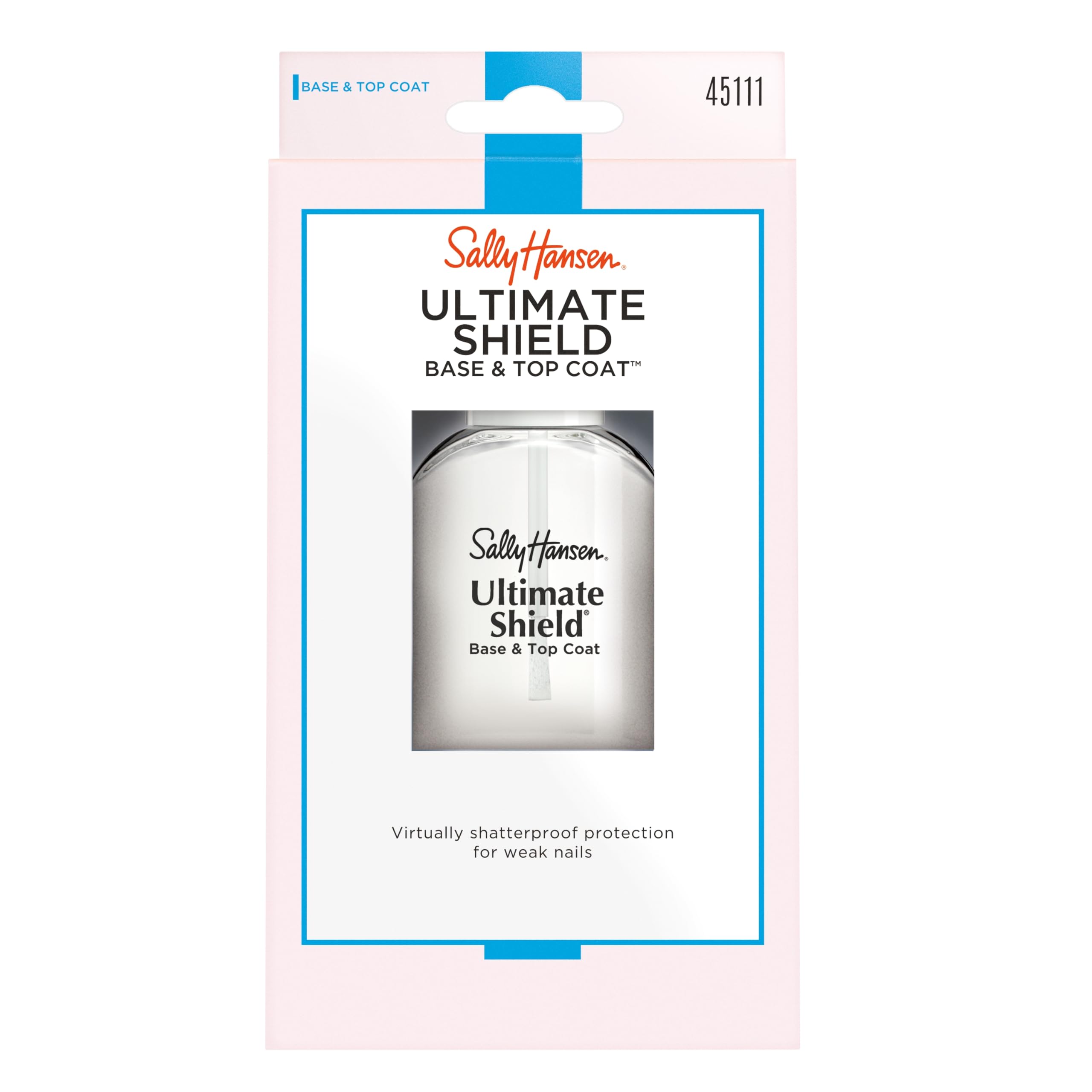 Sally Hansen Ultimate Shield, Base And Top Coat, Nail Protectant, Nail Strengthener