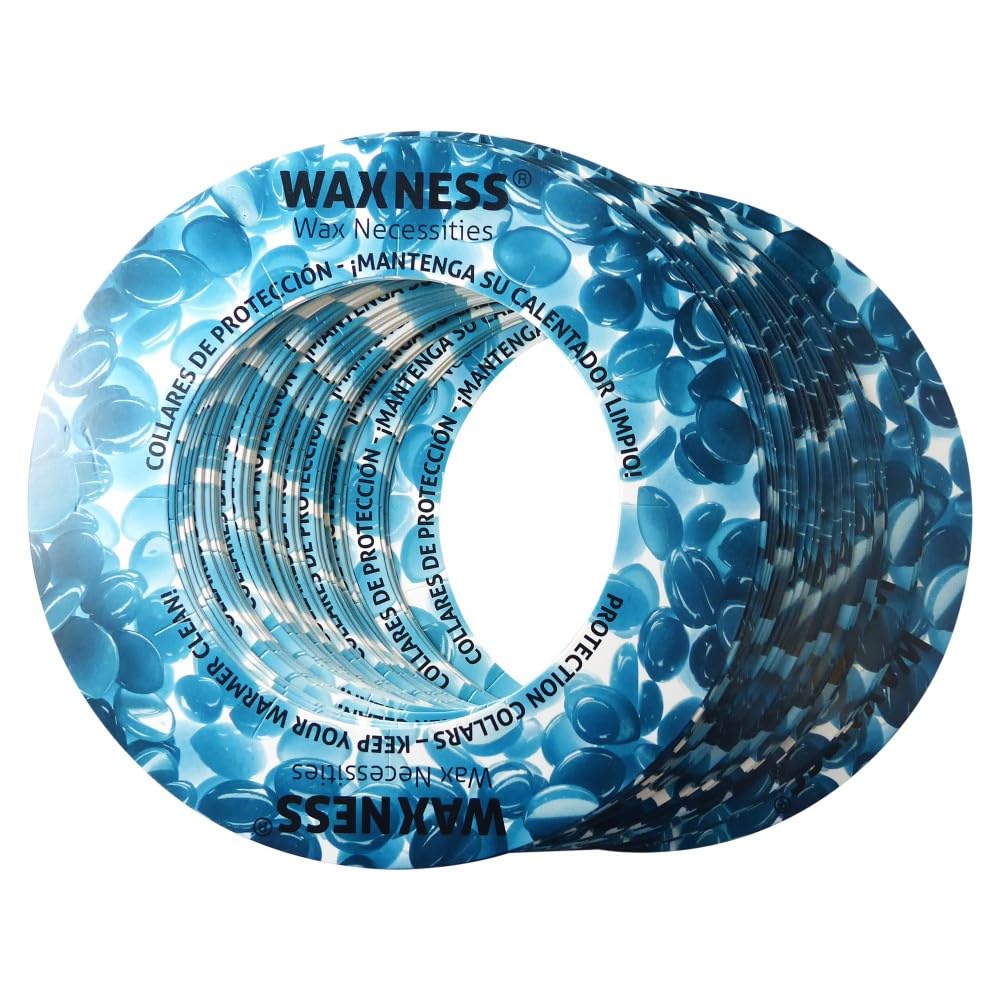 Waxness Waxing Multifit Protection Collars for 1416 Oz Tins and Warmers 50 Pack Teal