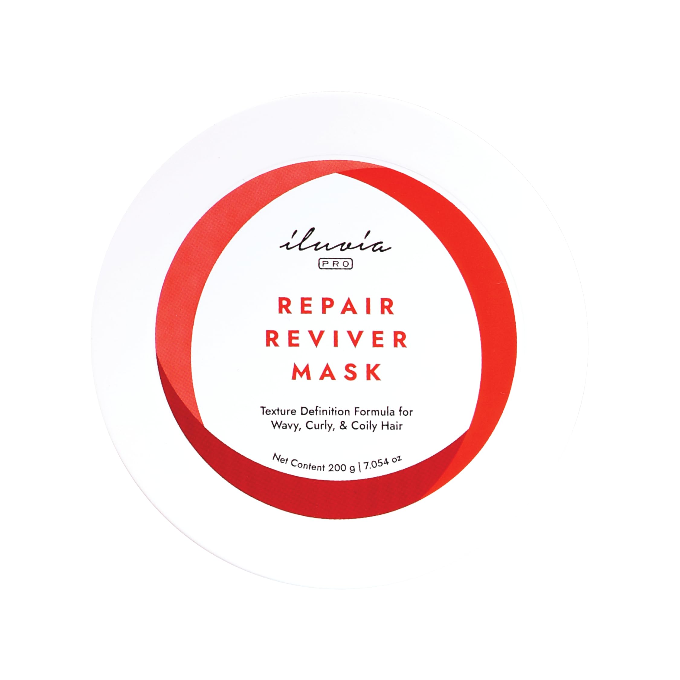 Iluvia Curly & Wavy Care  Repair Reviver Mask  Natural Softness & Curl Retention  Sulfate, Paraben Free (Irrm200, 1)