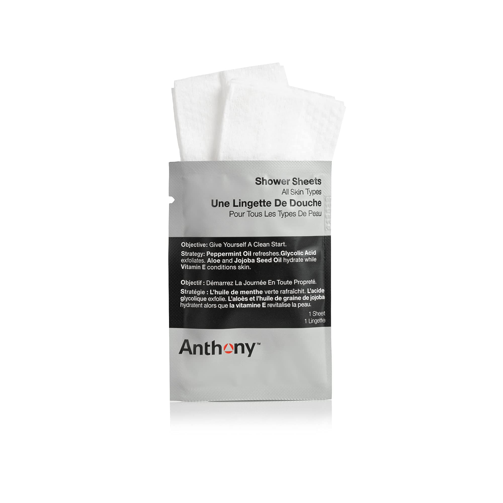 Anthony No Sweat Body Defenseand Shower Sheet Bundle - Anti-Chafing, Anti-Itch Cream-To-Powder - 3 Fl. Oz And 1 Shower Sheet, Pr