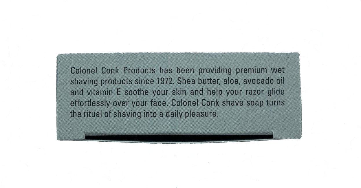 Colonel Conk Almond Shaving Soap - 3.75 oz Large - Moisturizing Formula for Smooth Shave