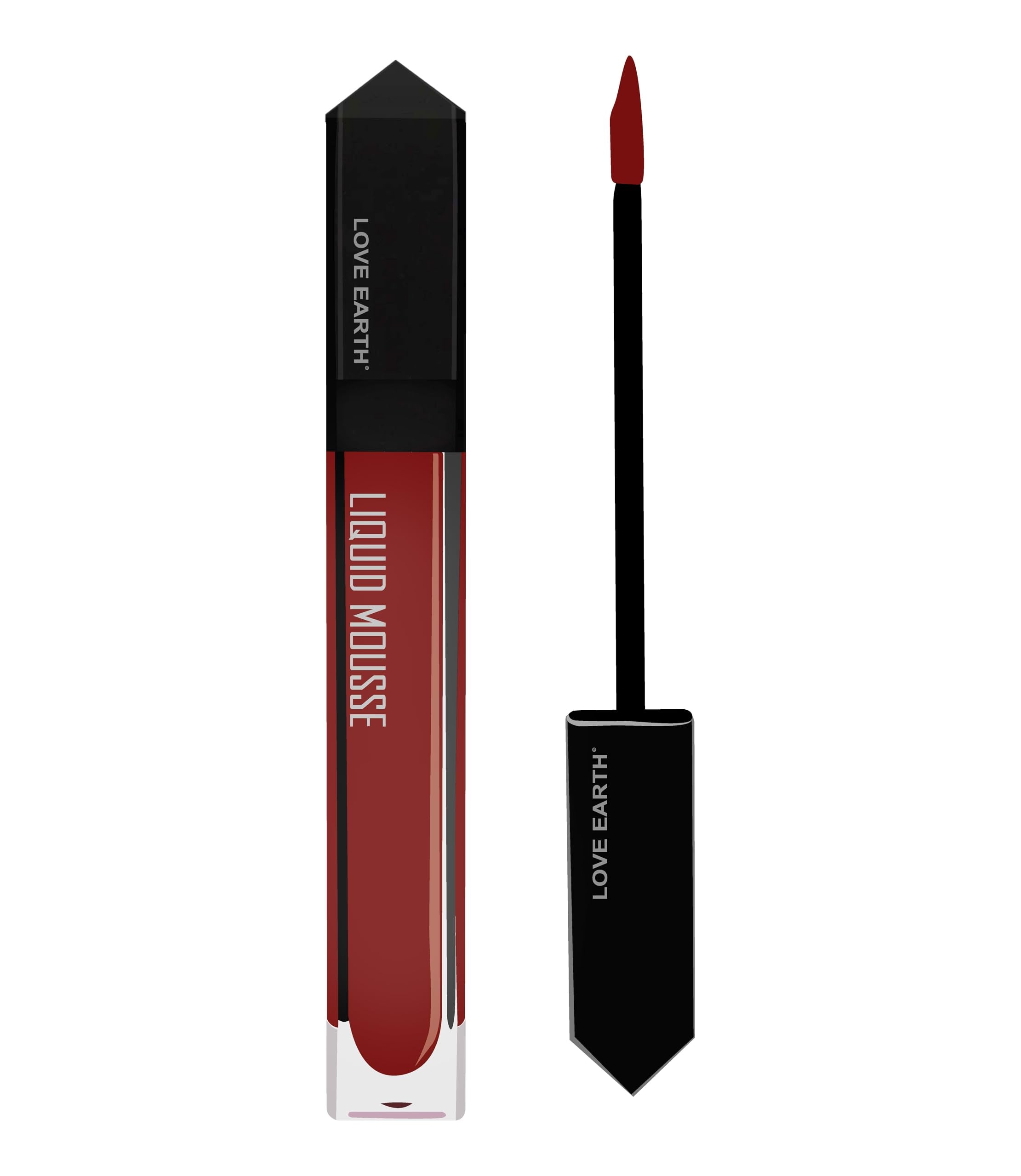 Love Earth Liquid Mousse Lipstick Hanky Panky - Matte Finish | Lightweight, Non-Sticky, Non-Drying,Transferproof, Waterproof | L