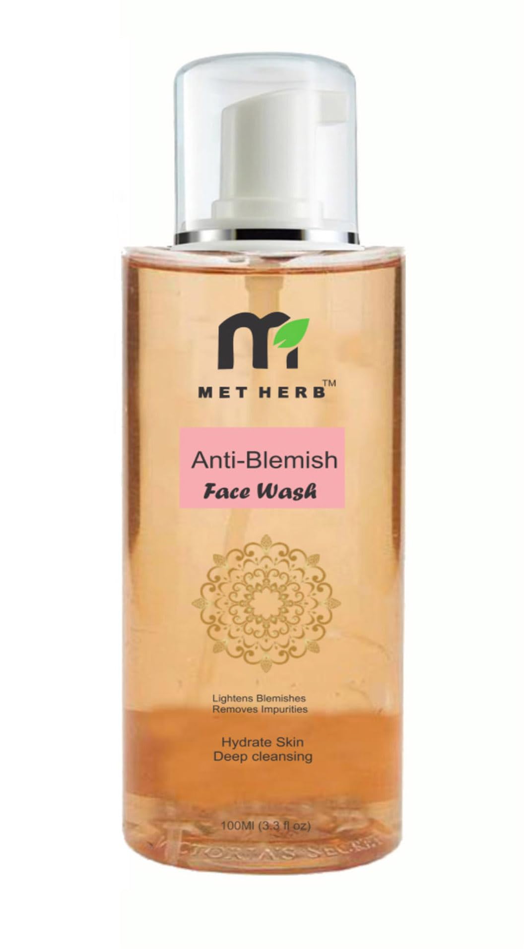 Met Herb Anti Blemish Pigmentation Face Wash (100 Ml)  For Men Women Boys Girls Oily Normal Dry Combination Skin  Clear Blemi
