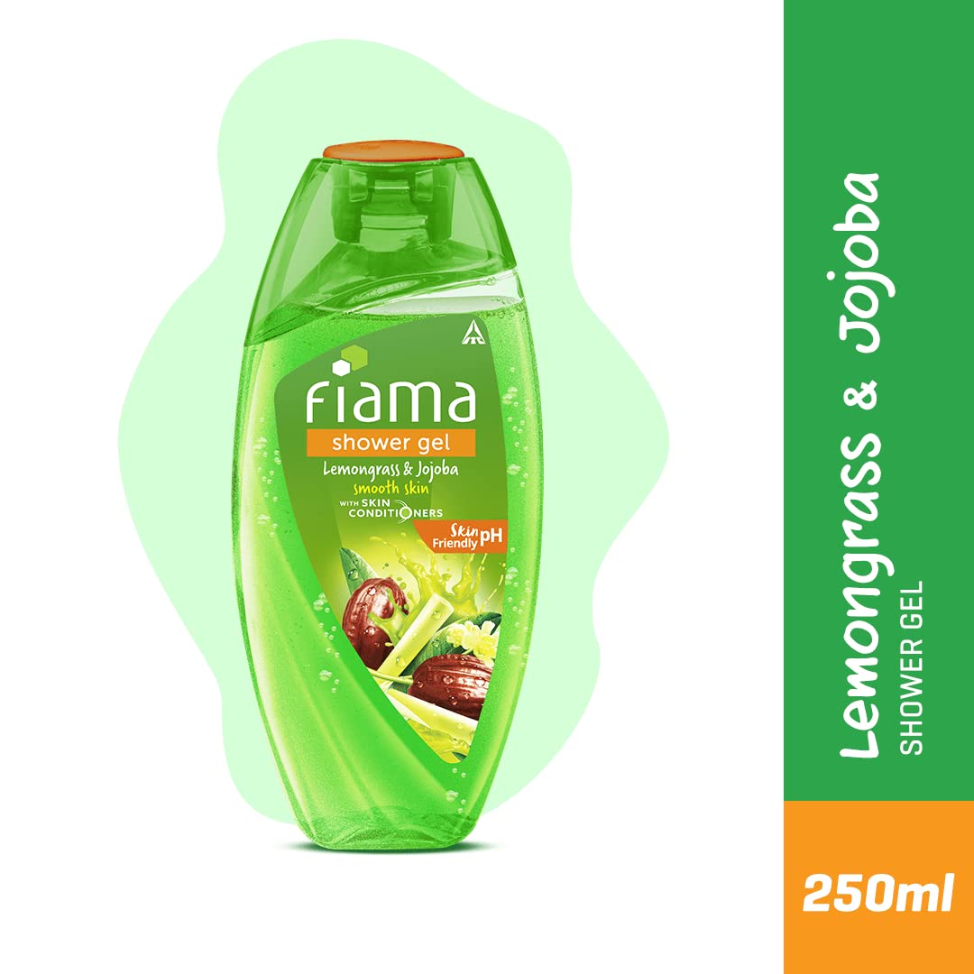 Fiama Di Wills Lemongrass And Jojoba Gentle Exfoliation Shower Gel, 250 Ml