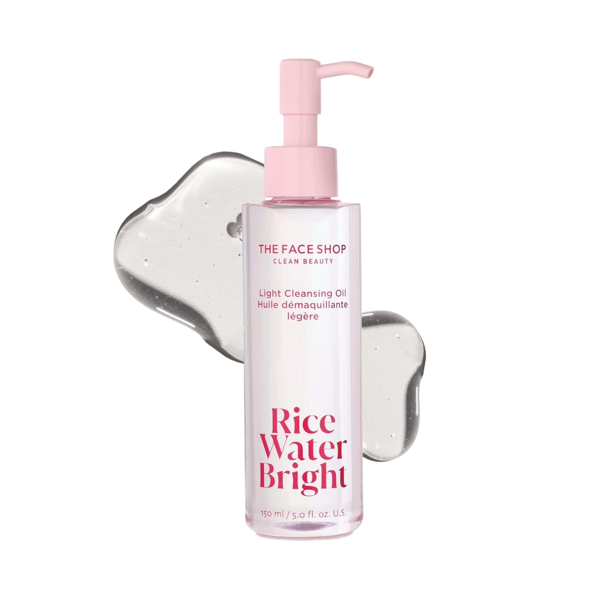 The Face Shop Rice Water Bright Face Wash, Facial Cleanser For Sensitive, Normal & Oily Skin, Gentle Hydrating Daily Face Cleans