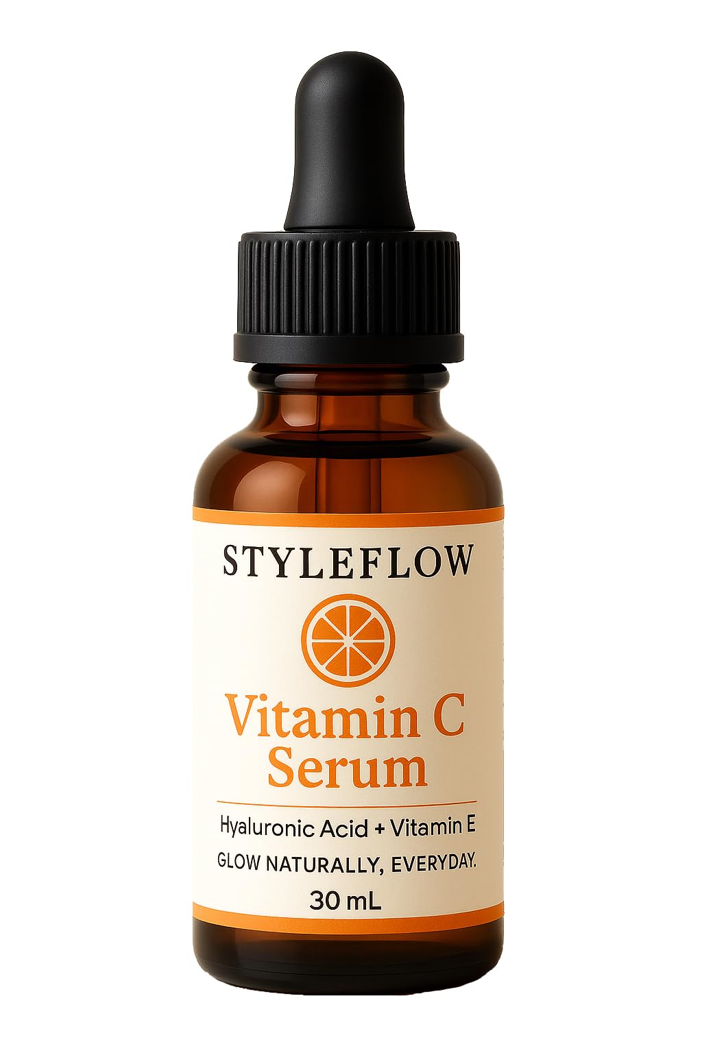 Styleflow Vitamin C Face Serum With Hyaluronic Acid & Vitamin E | Brightening, Hydrating, AntiAging, Dark Spot & Acne Mark Remo