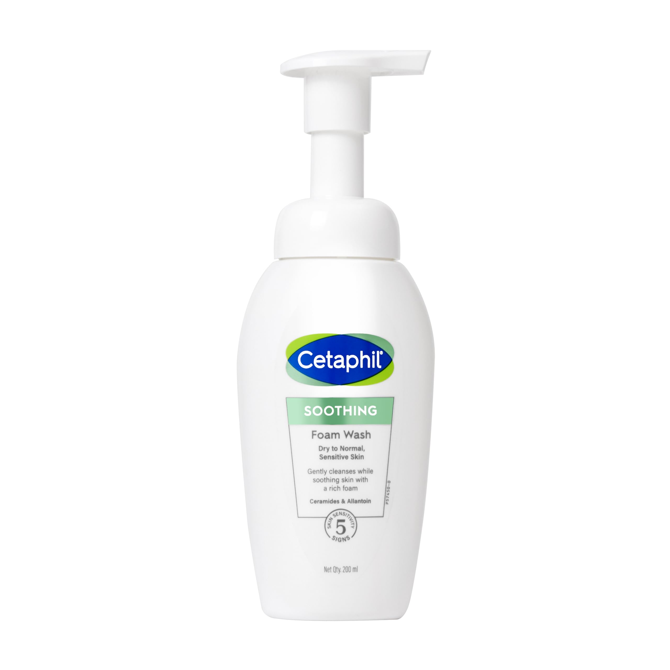 Cetaphil Soothing Foam Face Wash 200Ml | Foaming Cleanser With Triple Ceramides For Sensitive Skin| Paraben, Sulphate & Allergen